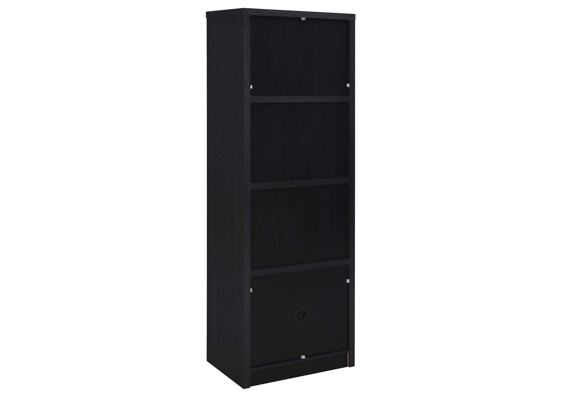 Winfield 3-sheld Media Tower Entertainment Pier Black