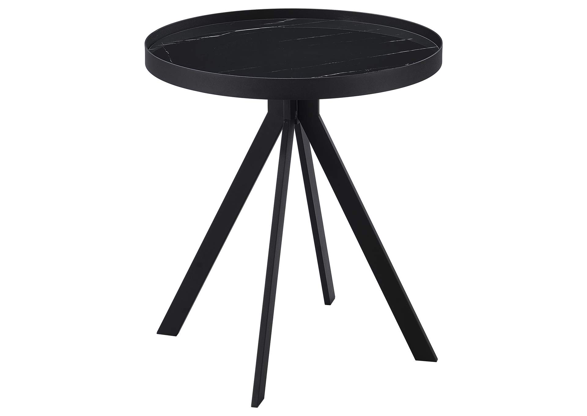 Briggs 3-piece Round Coffee and End Table Set Black