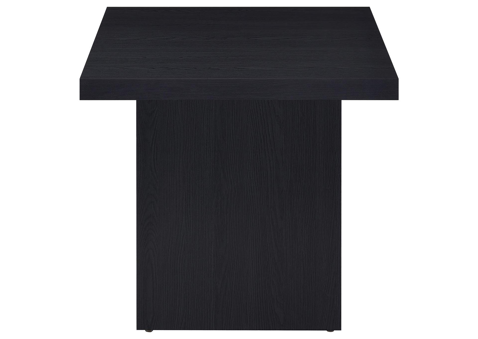 Max 3-piece Rectangular Coffee and End Table Set Black
