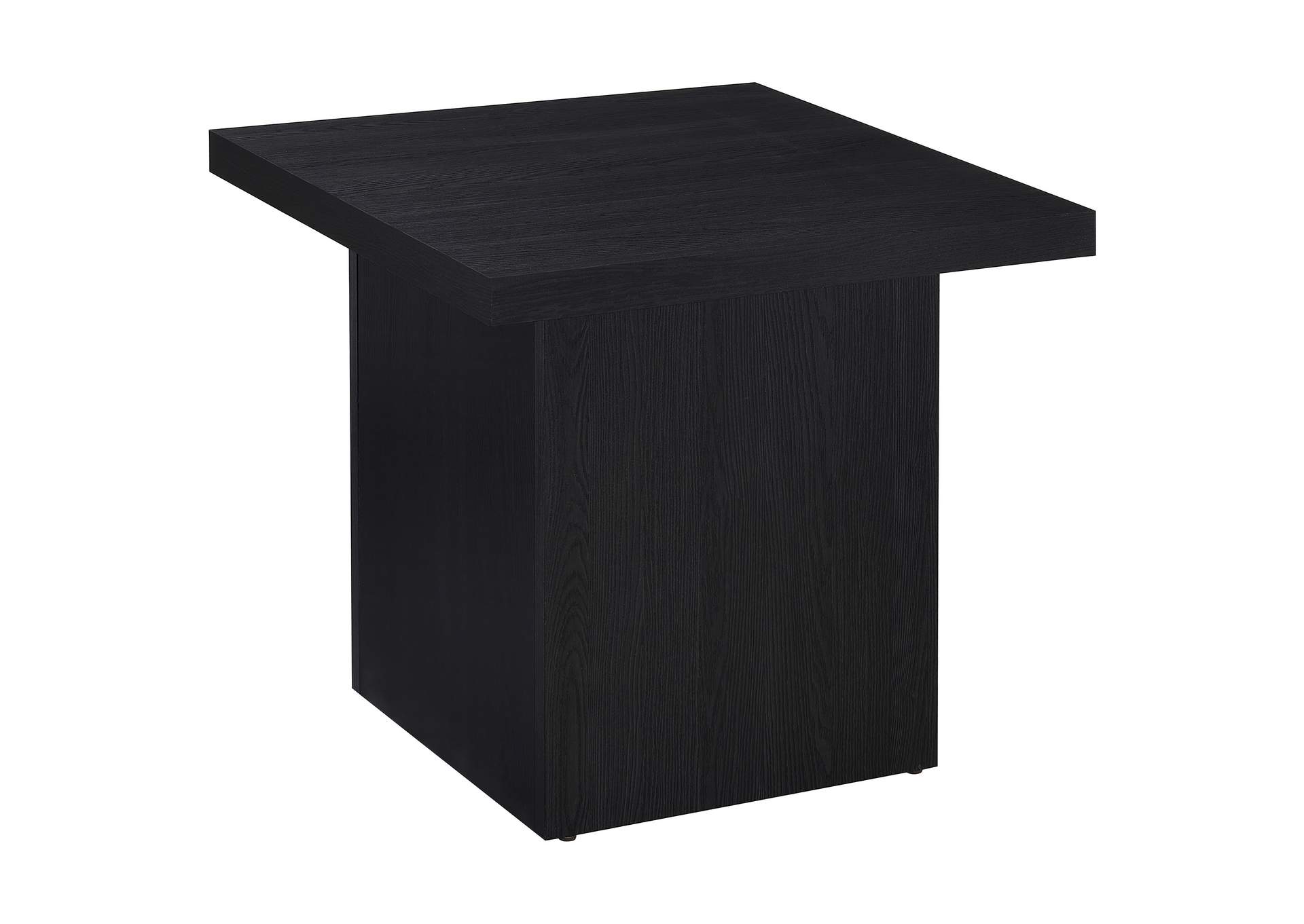 Devar 2-piece Square Cocktail Coffee End Table Set Black image 4