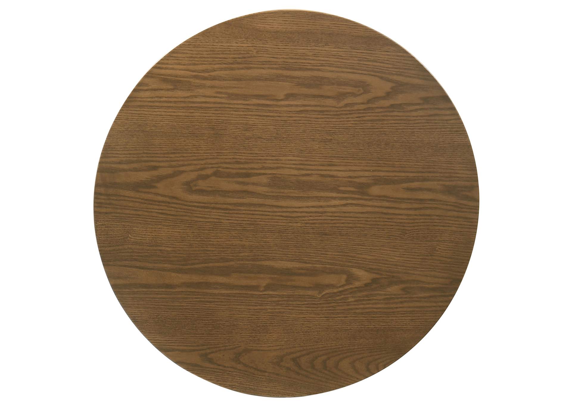 Franklin 2-piece Round Pedestal Coffee Table Set Dark Brown image 5