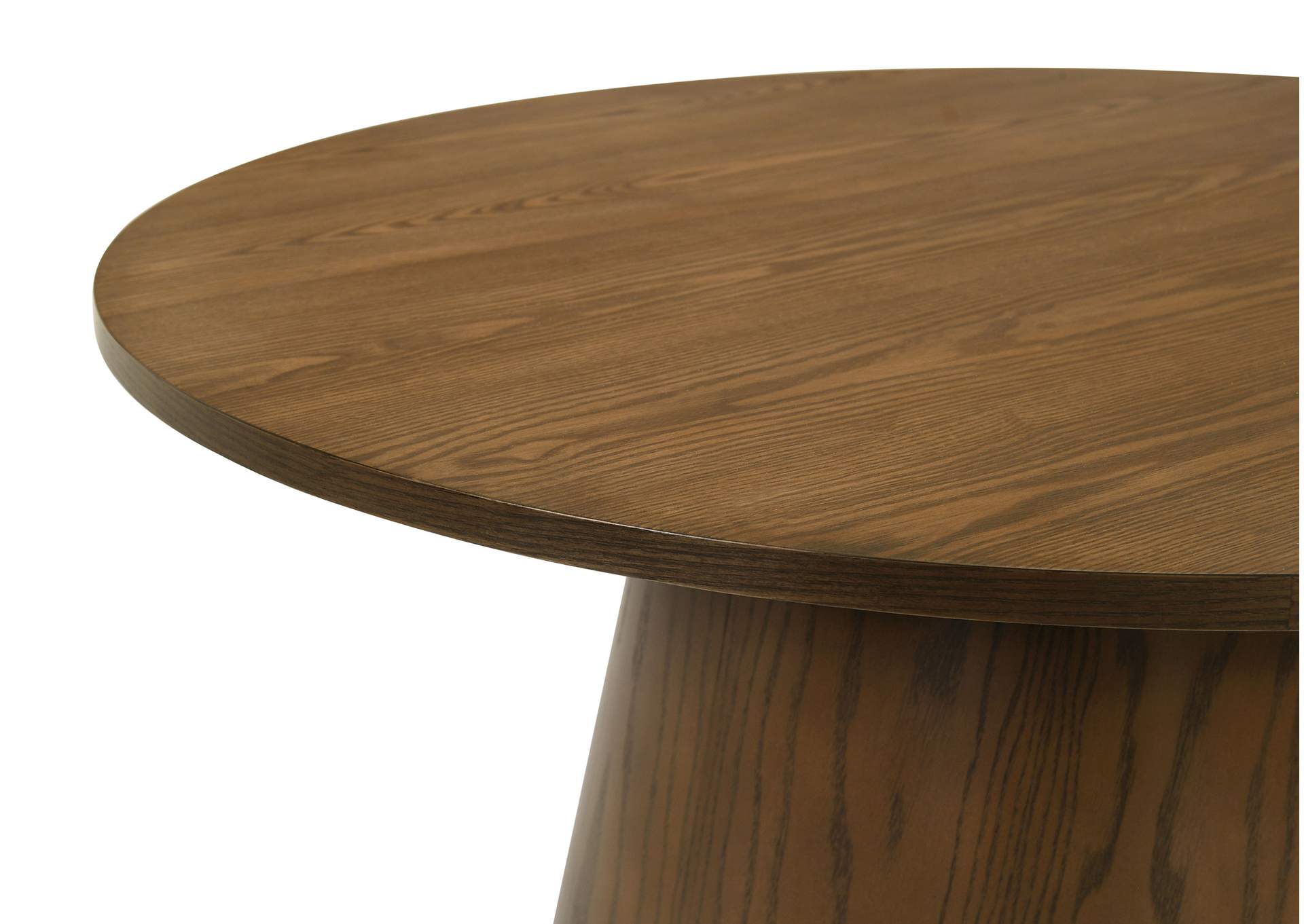 Franklin 3-piece Round Pedestal Coffee Table Set Dark Brown image 8