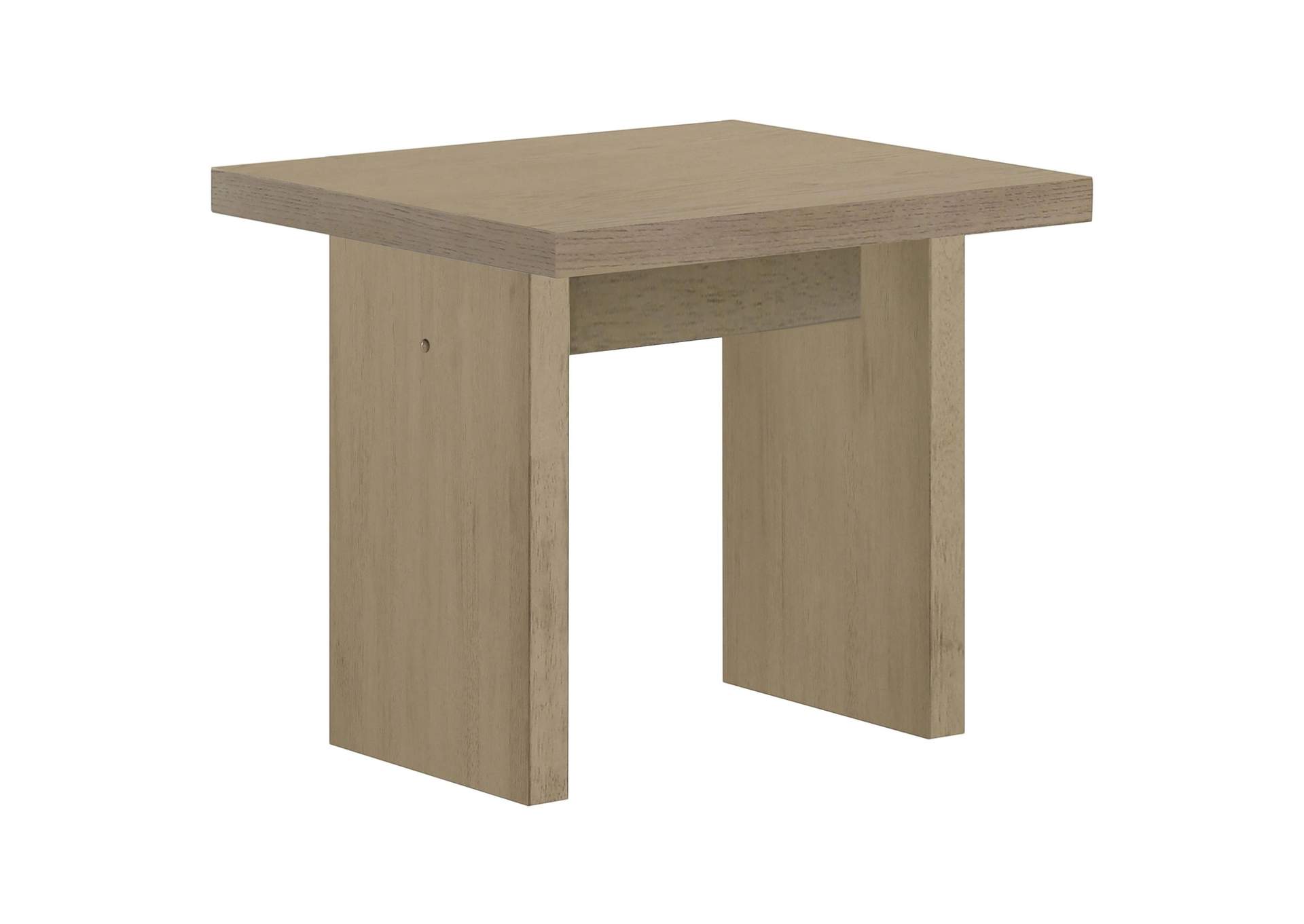 Decker Square Occasional Side End Table Natural Oak image 2