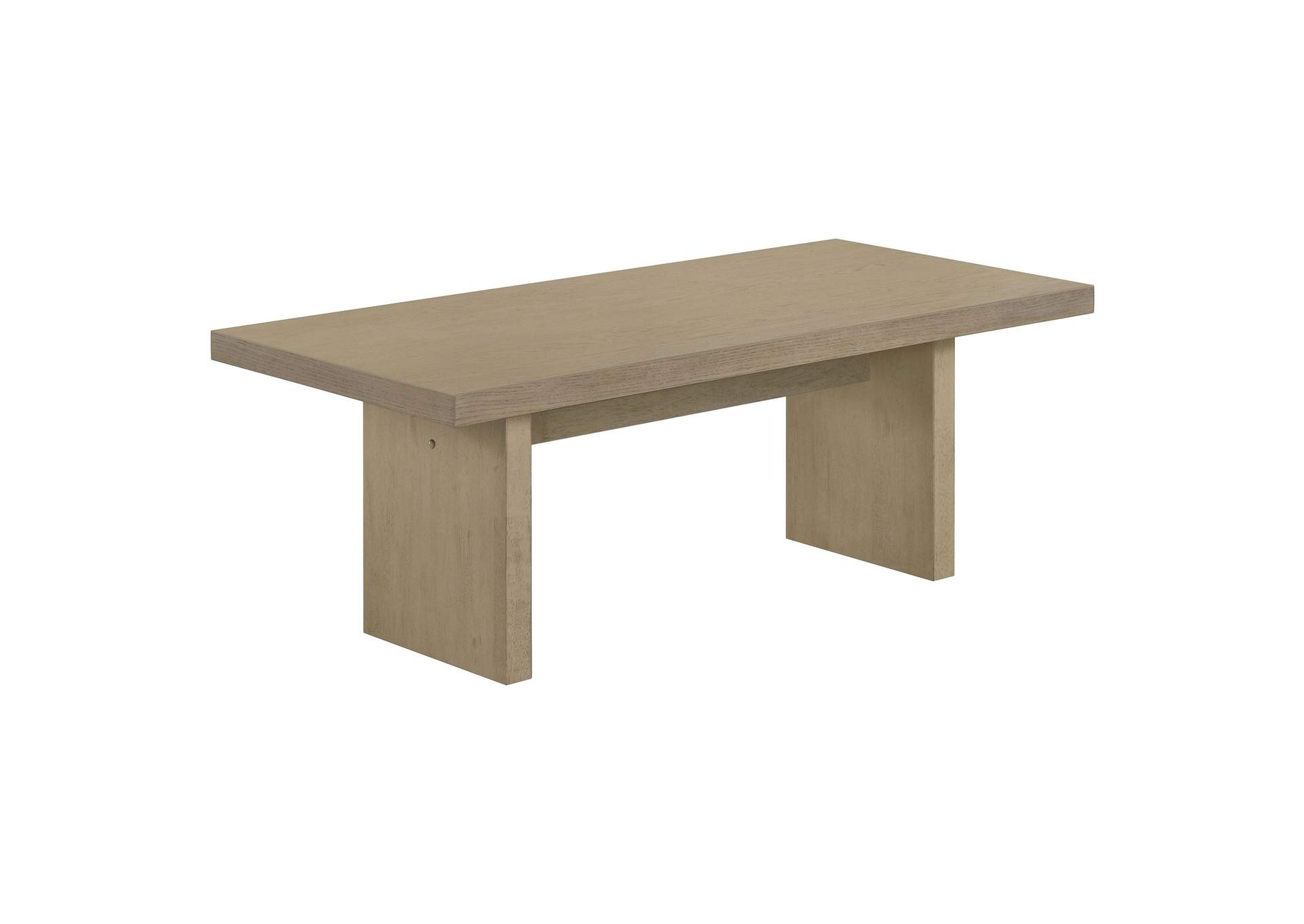 Decker 47-Inch Rectangular Cocktail Coffee Table Natural Oak image 2