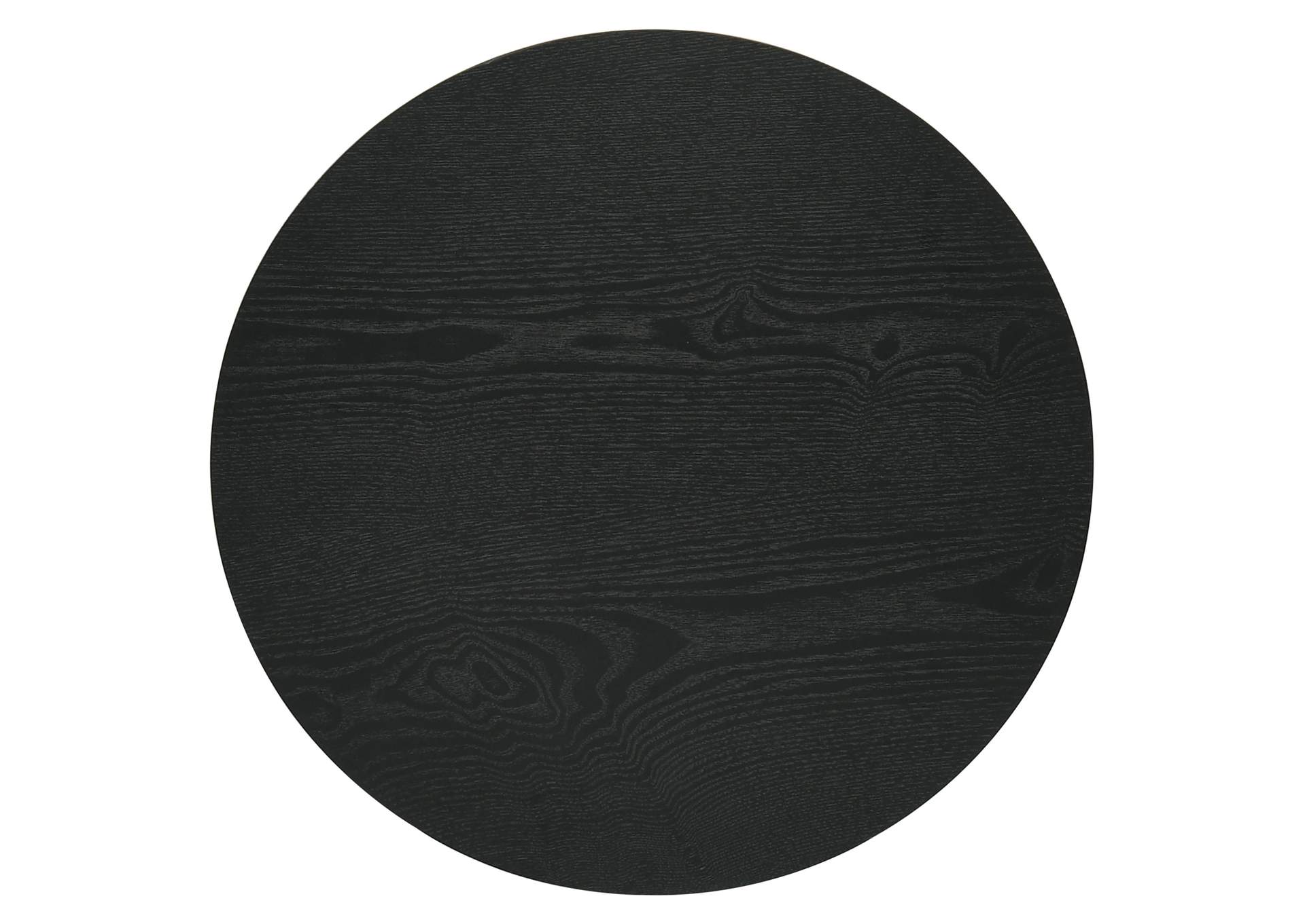Hamlyn 3-piece Round Fluted Coffee and End Table Set Black image 5