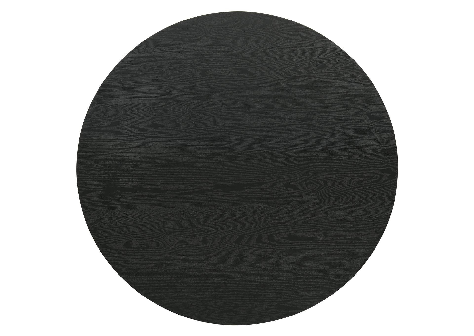 Hamlyn 3-piece Round Fluted Coffee and End Table Set Black image 7