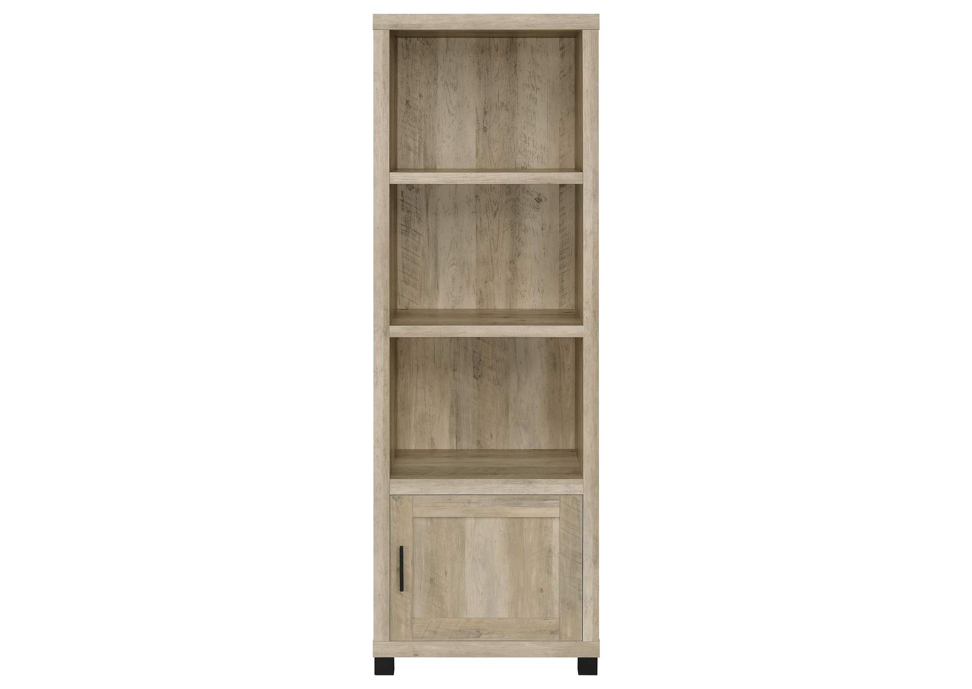 Sachin 3-shelf Engineered Wood Media Tower Distressed Pine