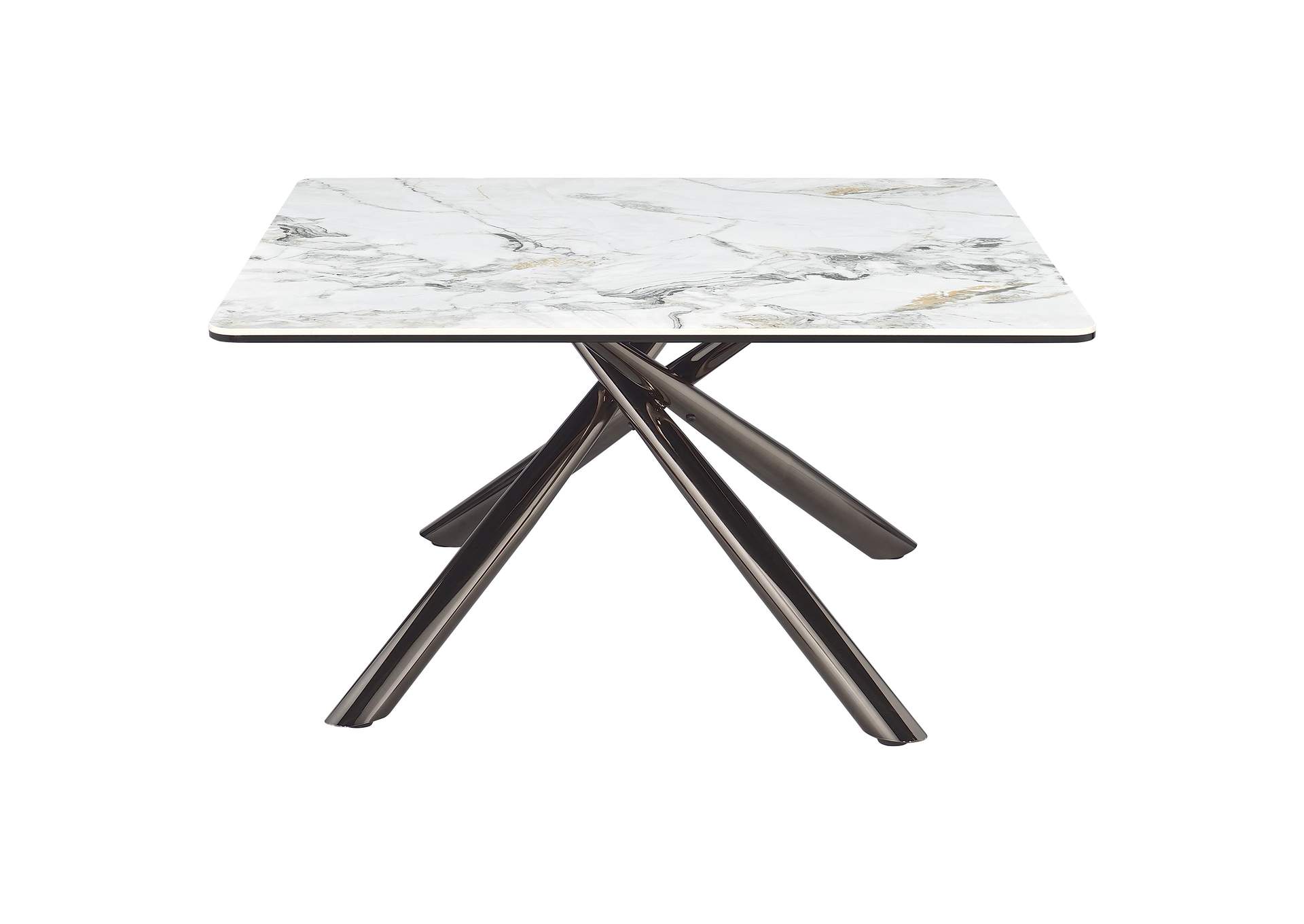 Carvell Square Sintered Stone Top Coffee Table Mirage White