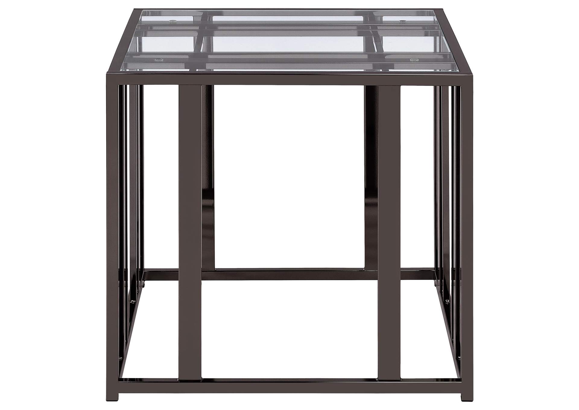 Adri 3-piece Coffee and End Table Set Black Nickel