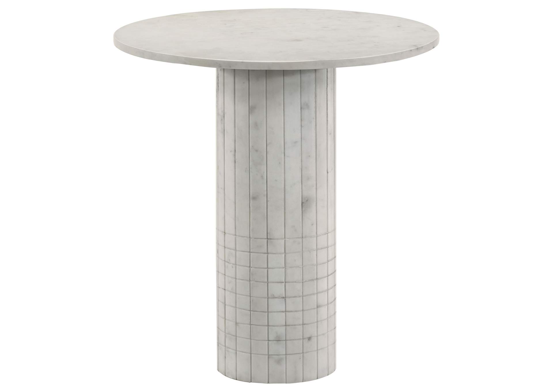 Astoria 3-piece Marble Coffee and End Table Set White
