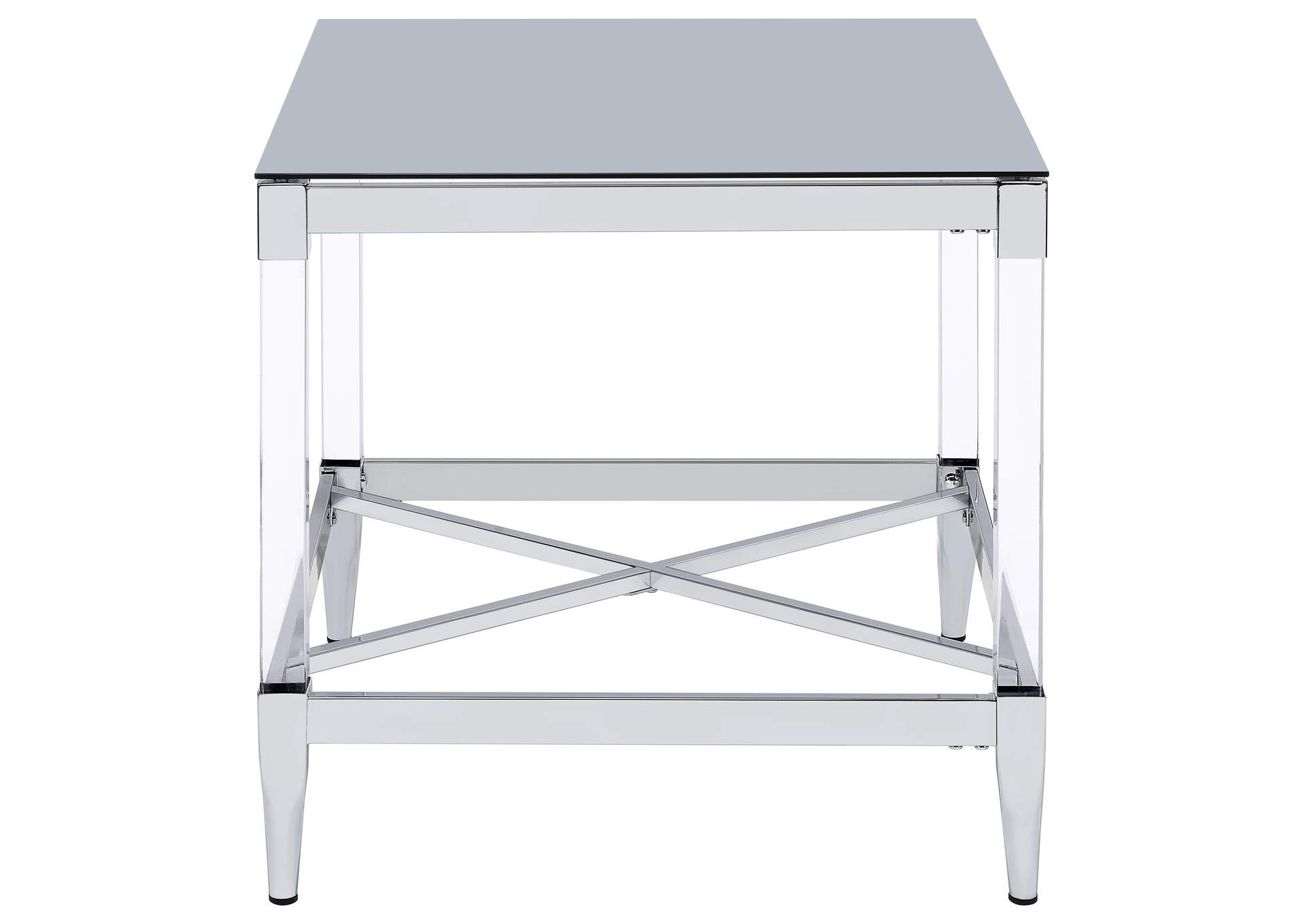 Lindley 3-piece Square Coffee and End Table Set Chrome