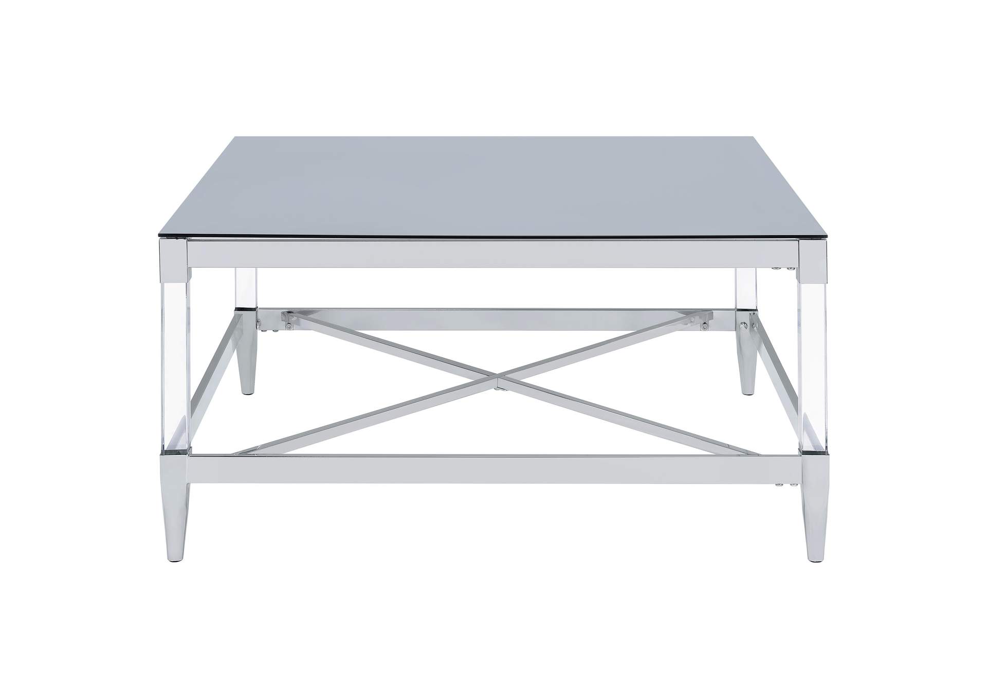 Lindley 3-piece Square Coffee and End Table Set Chrome