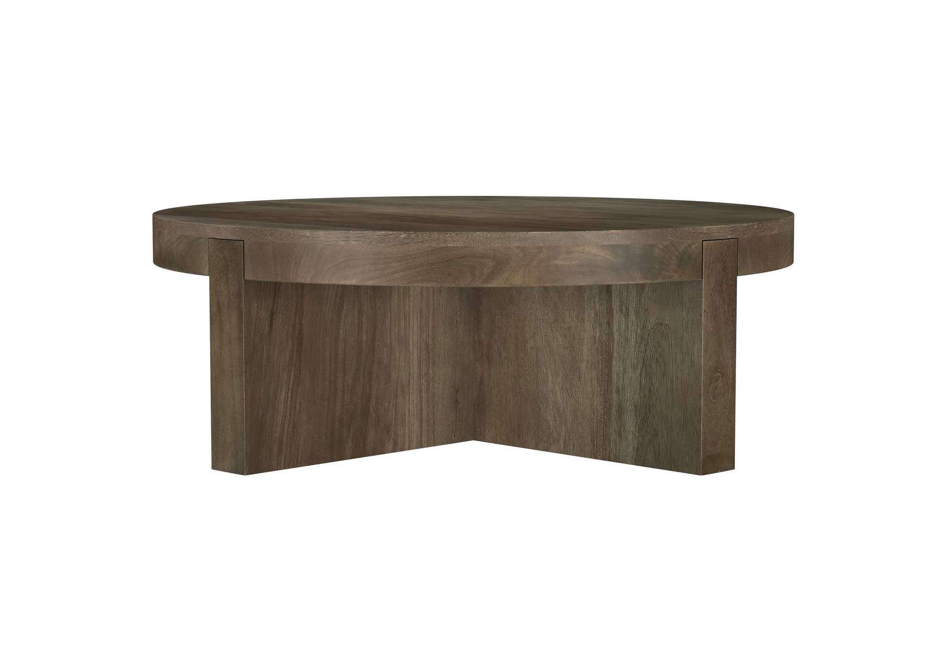 Kinkaid 2-piece Solid Wood Coffee and End Table Set Brown