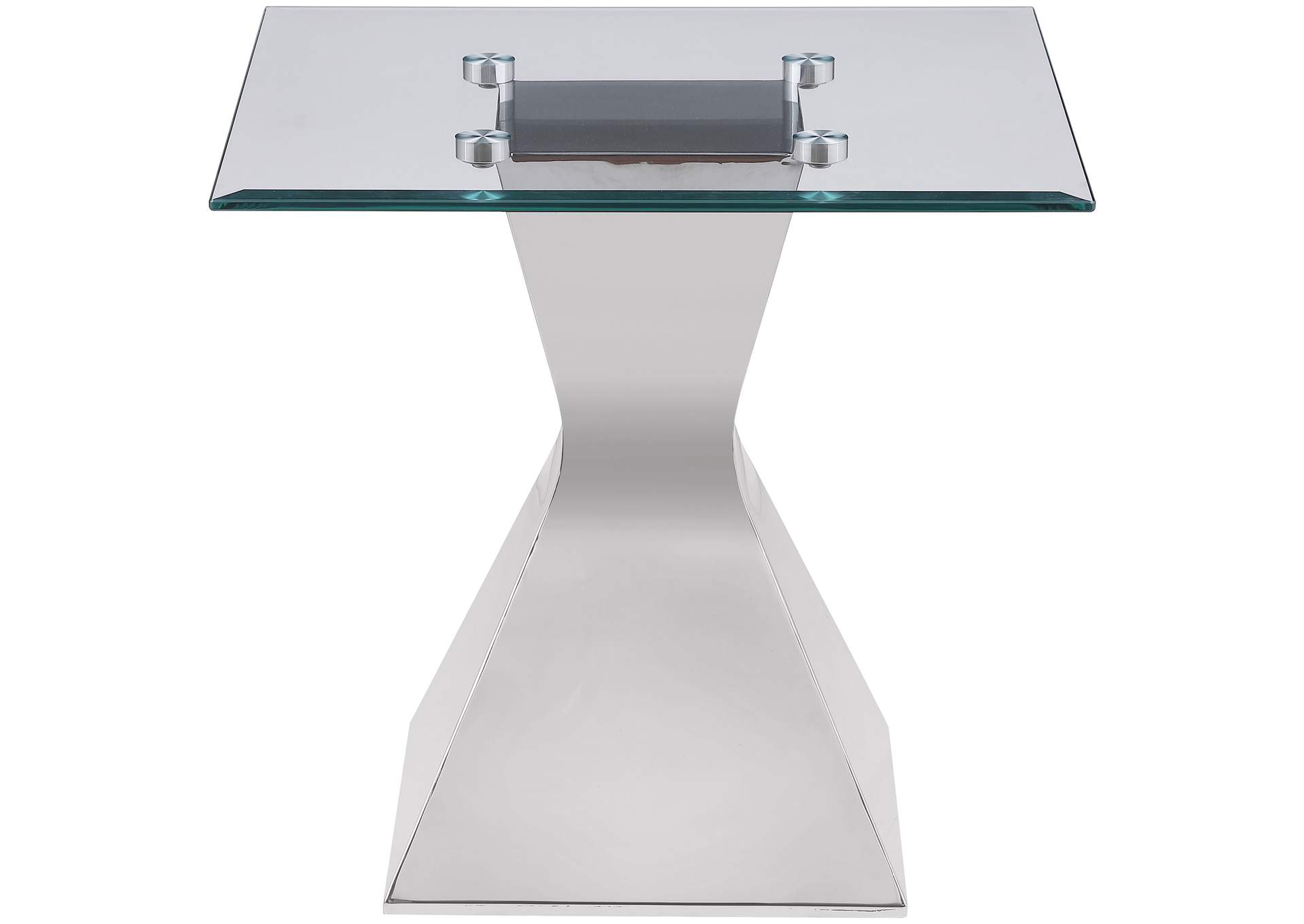 Jenny 2-piece Rectangular Coffee and End Table Set Chrome