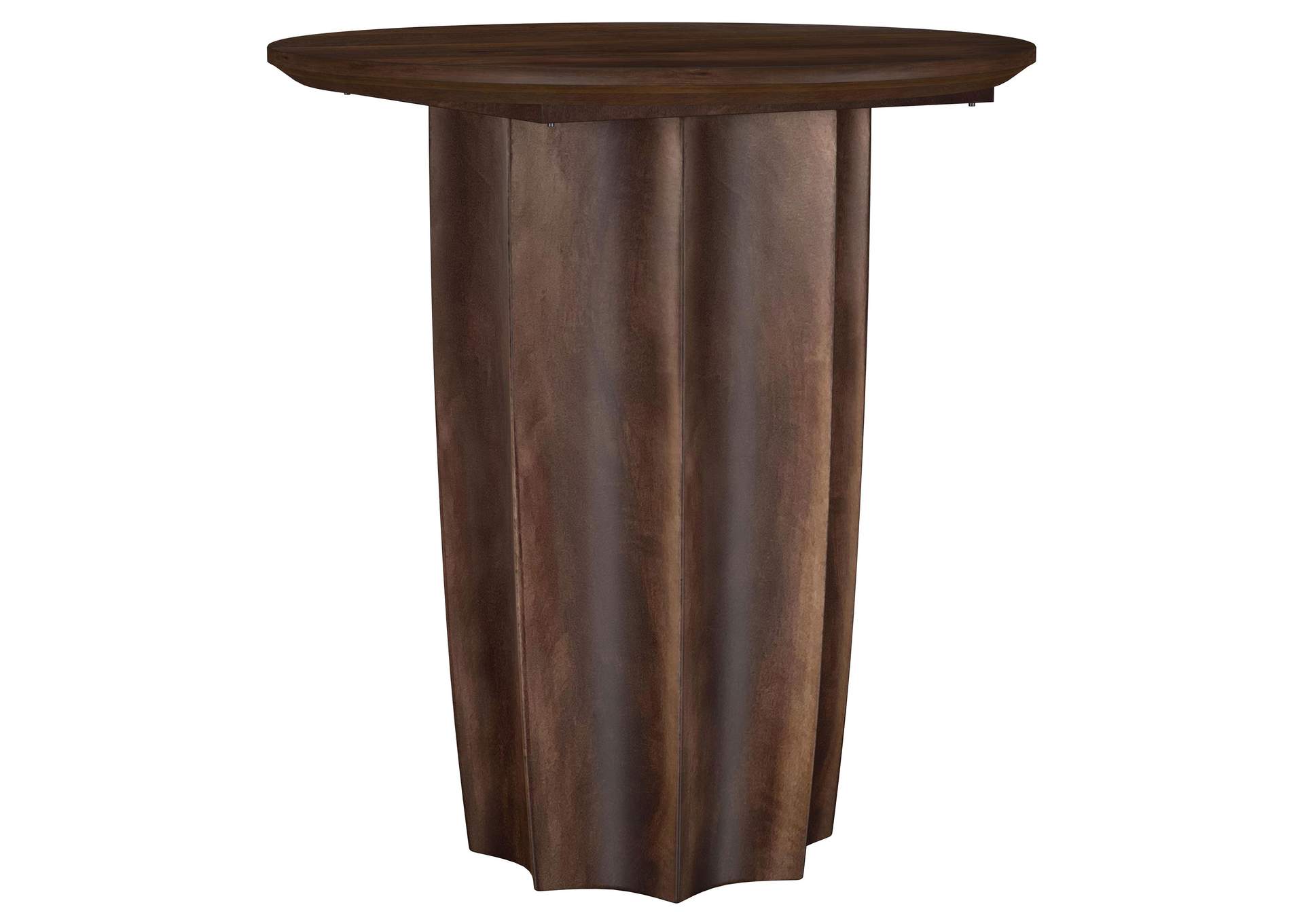 Cayenne Solid Mango Wood Accent Side End Table Walnut image 1