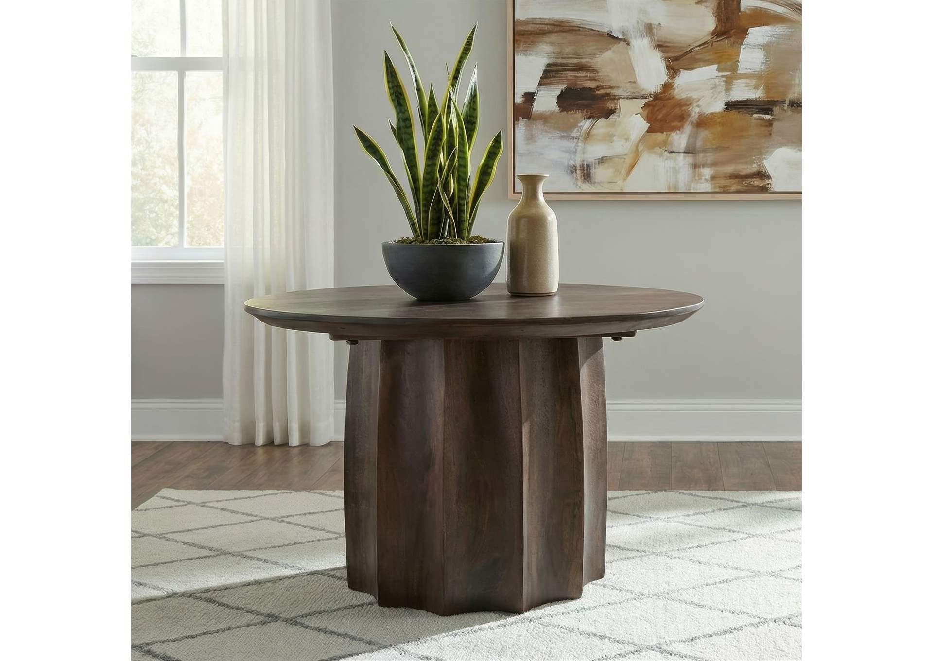 Cayenne Solid Mango Wood Cocktail Coffee Table Walnut image 3