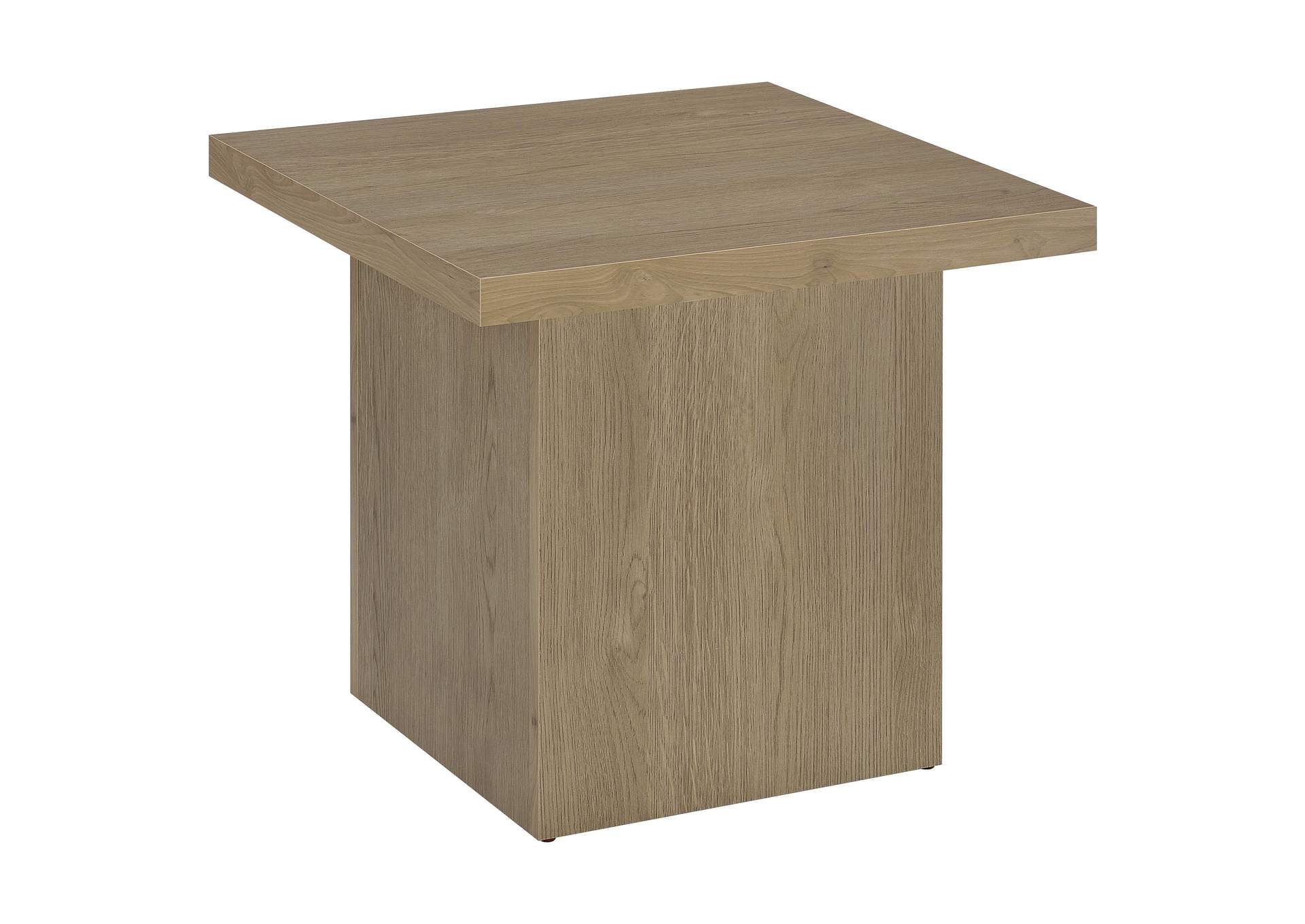 Devar 3-piece Square Cocktail Coffee End Table Set Latte image 4