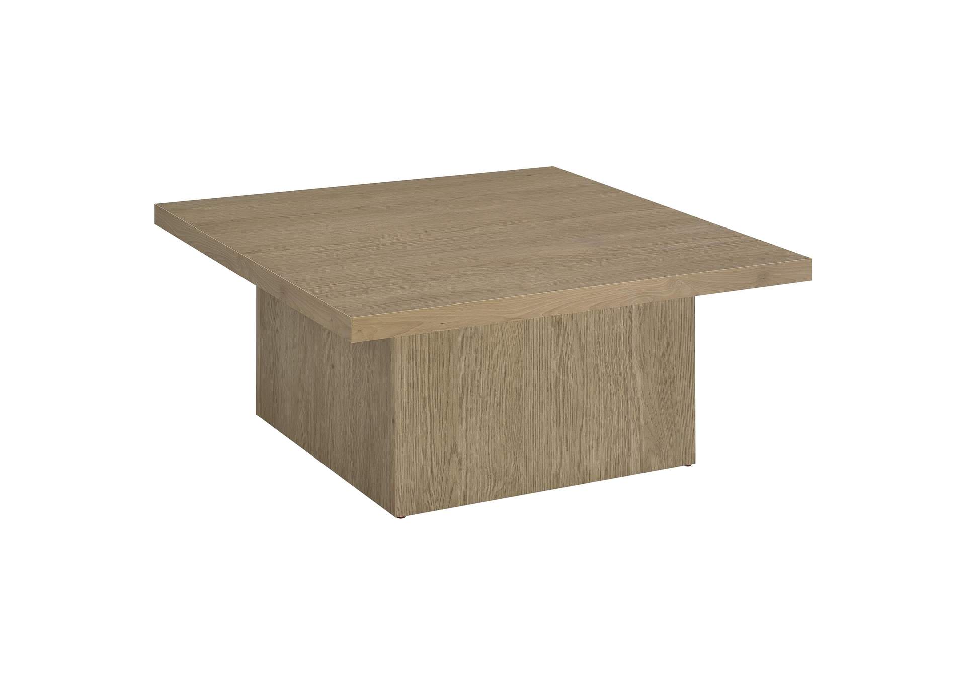 Devar 3-piece Square Cocktail Coffee End Table Set Latte image 9