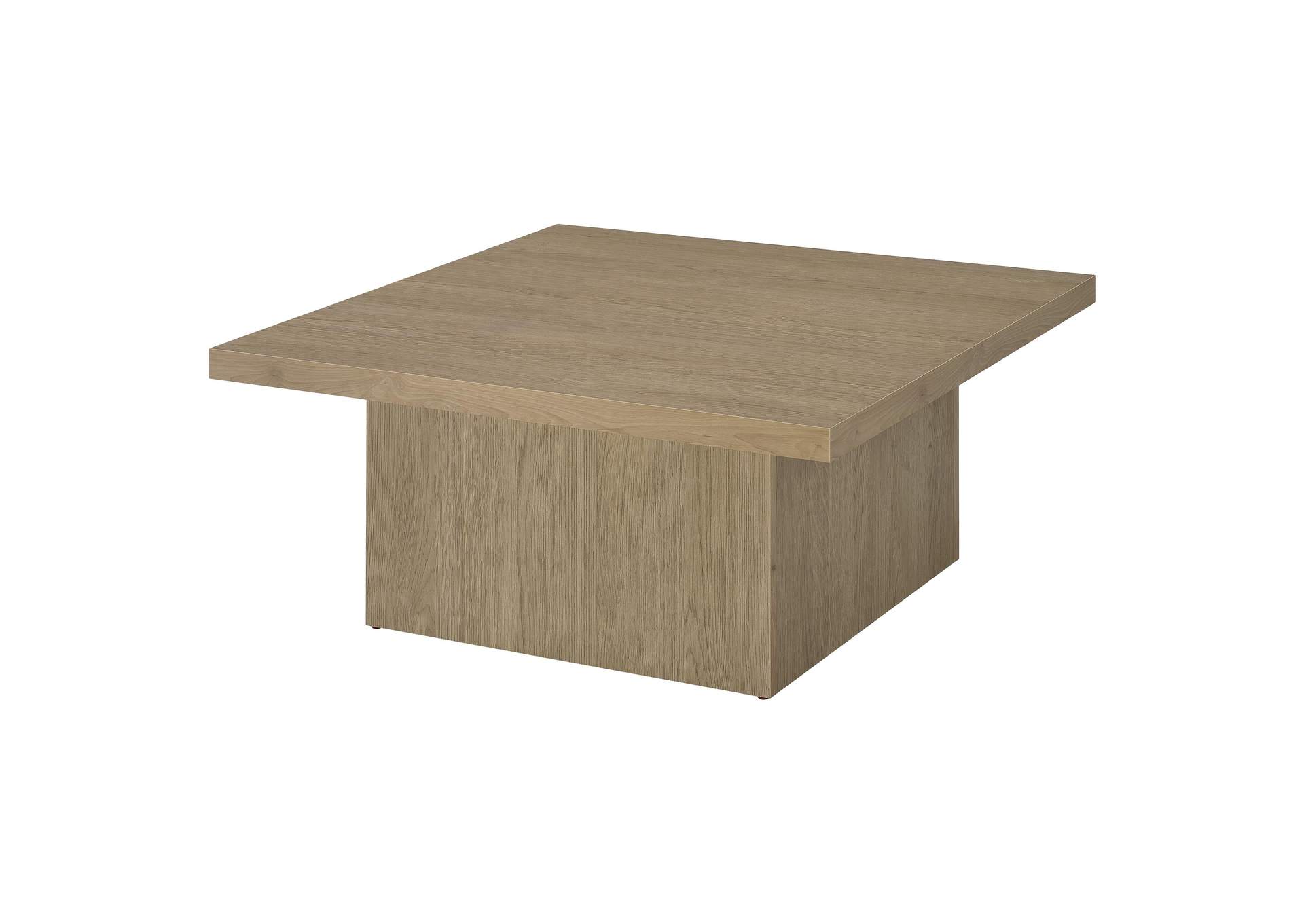 Devar Square Engineered Wood Cocktail Coffee Table Latte image 5