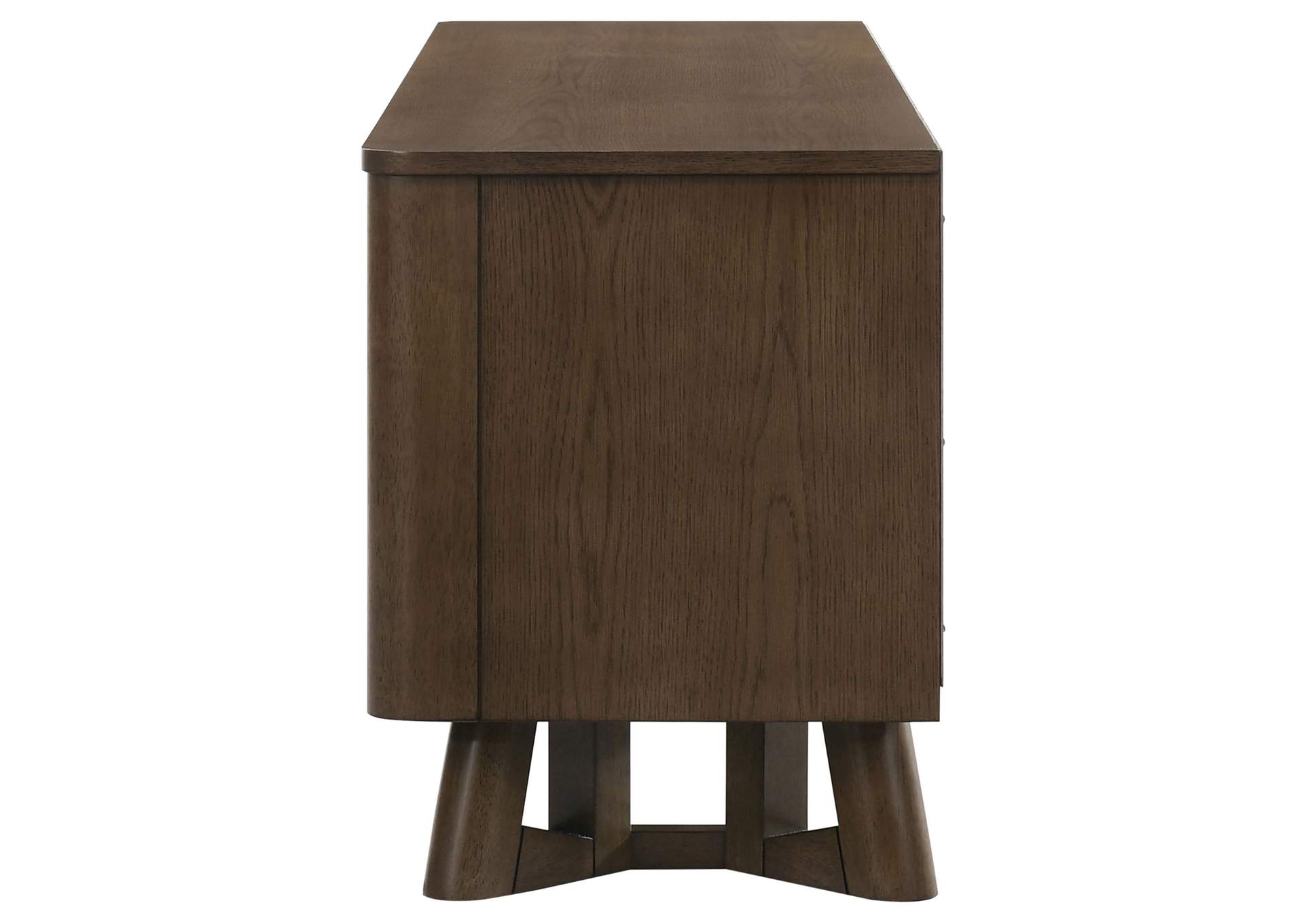 Trotter 71-inch 4-Door Wood TV Stand Media Console Brown image 8