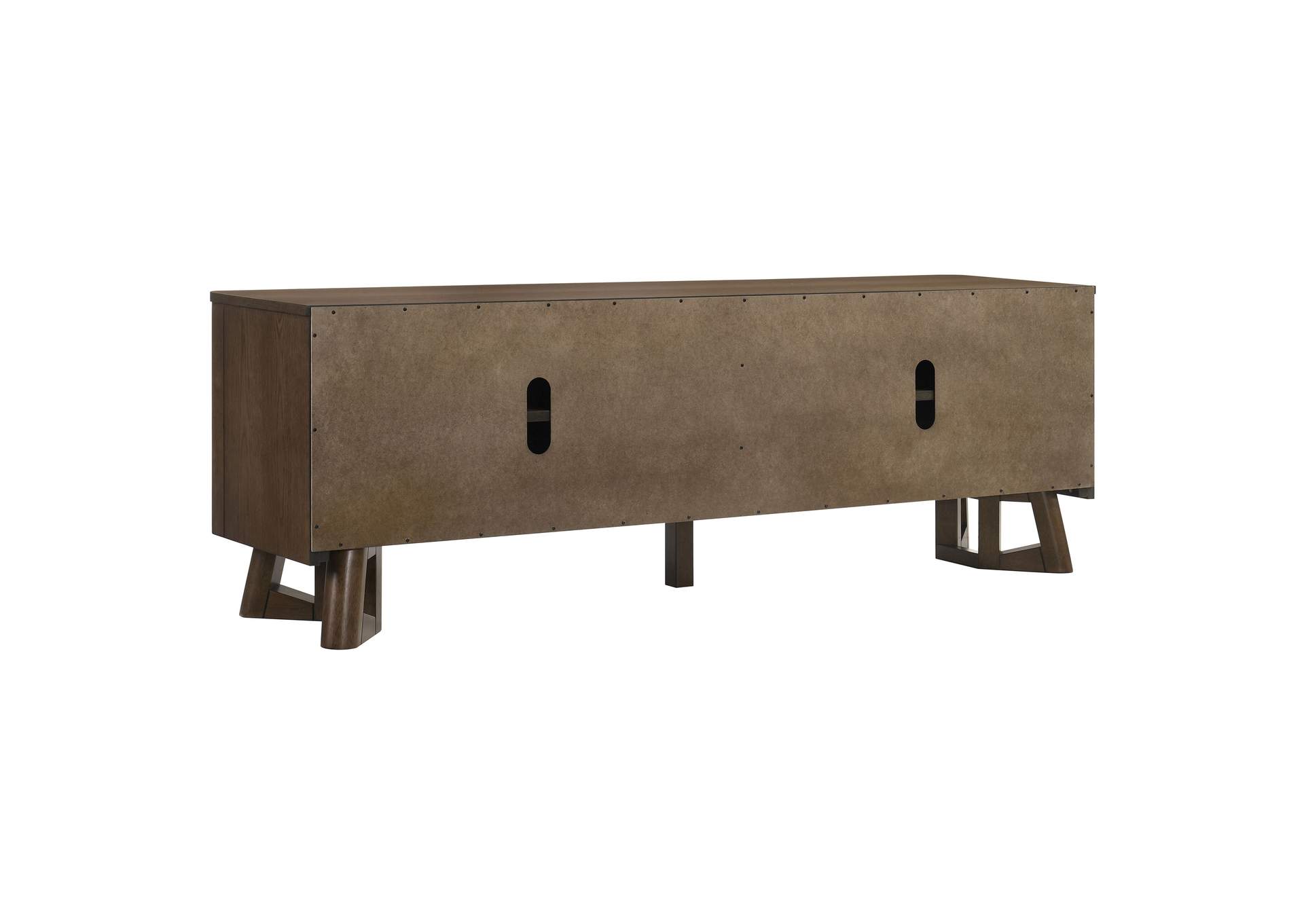 Trotter 71-inch 4-Door Wood TV Stand Media Console Brown image 9