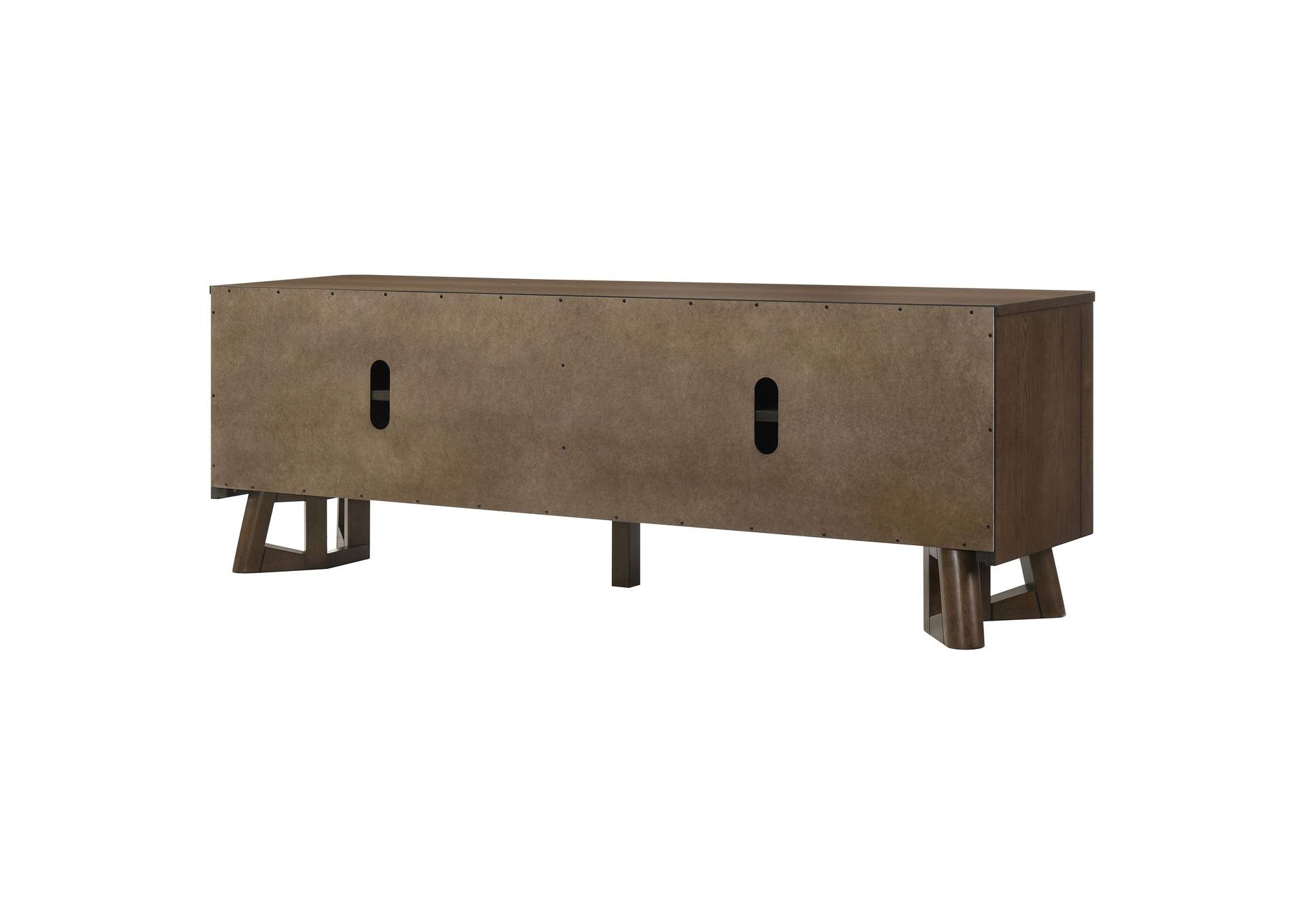 Trotter 71-inch 4-Door Wood TV Stand Media Console Brown image 11