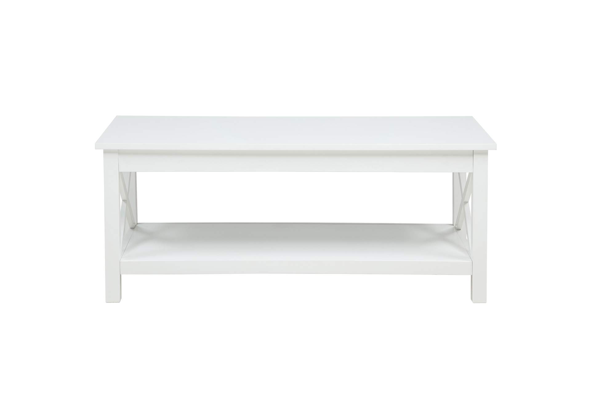 Skyview 2-piece Rectangular Lift Top Coffee Table Set White image 12