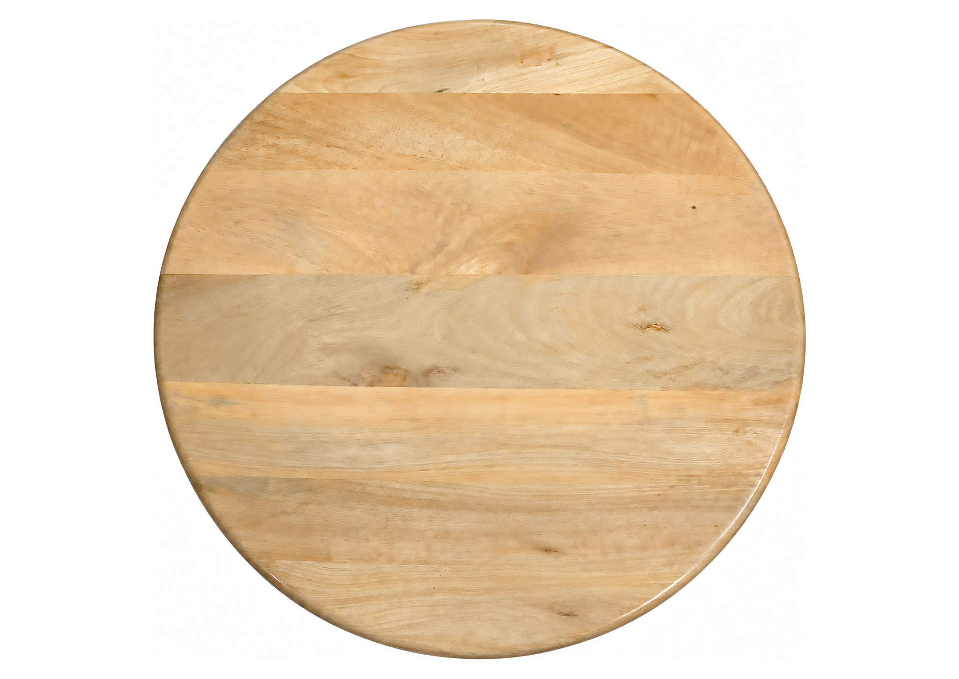 Dale 2-Piece Round Mango Wood Coffee and End Table Set Natural Mango image 6