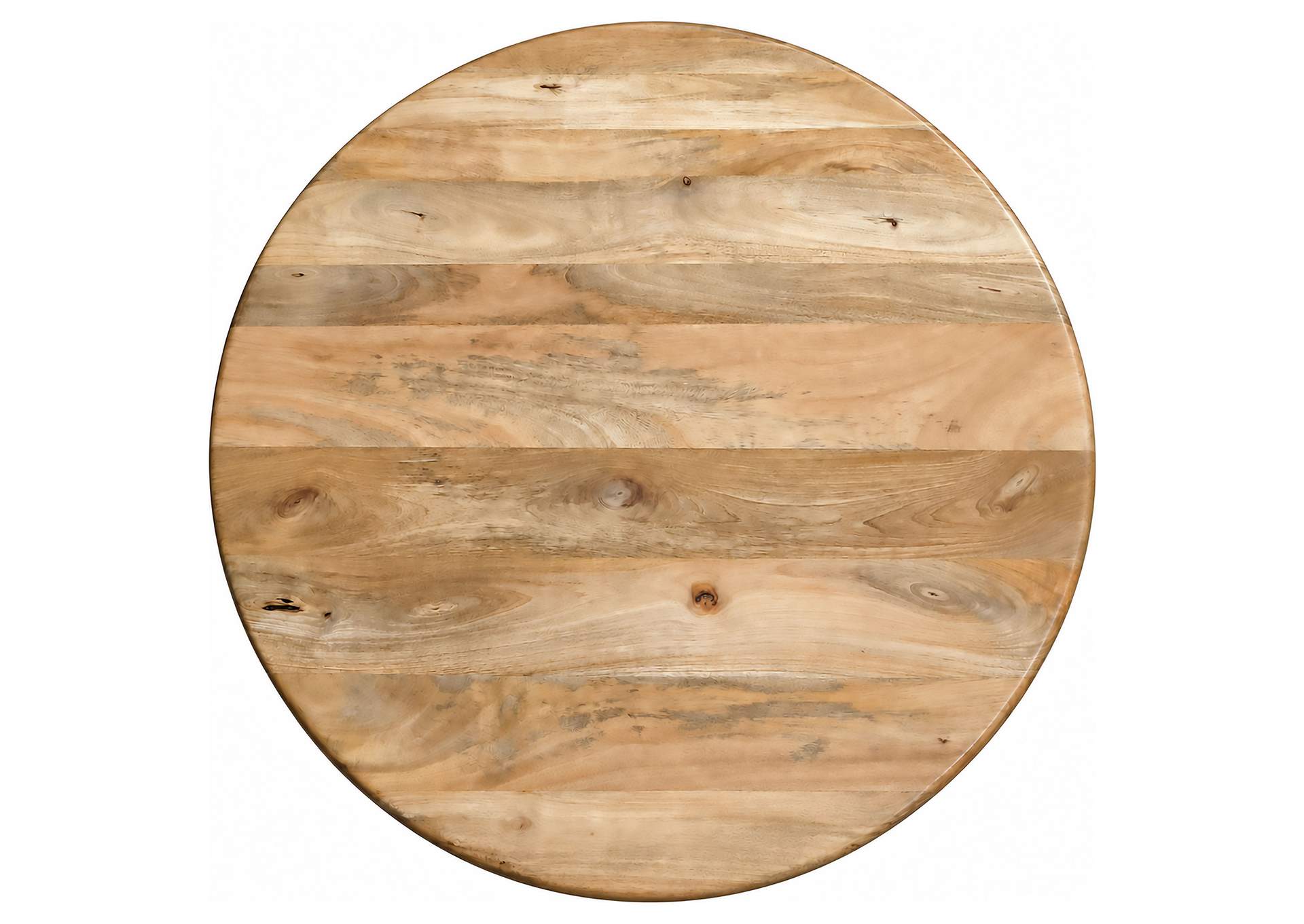 Dale 2-Piece Round Mango Wood Coffee and End Table Set Natural Mango image 9
