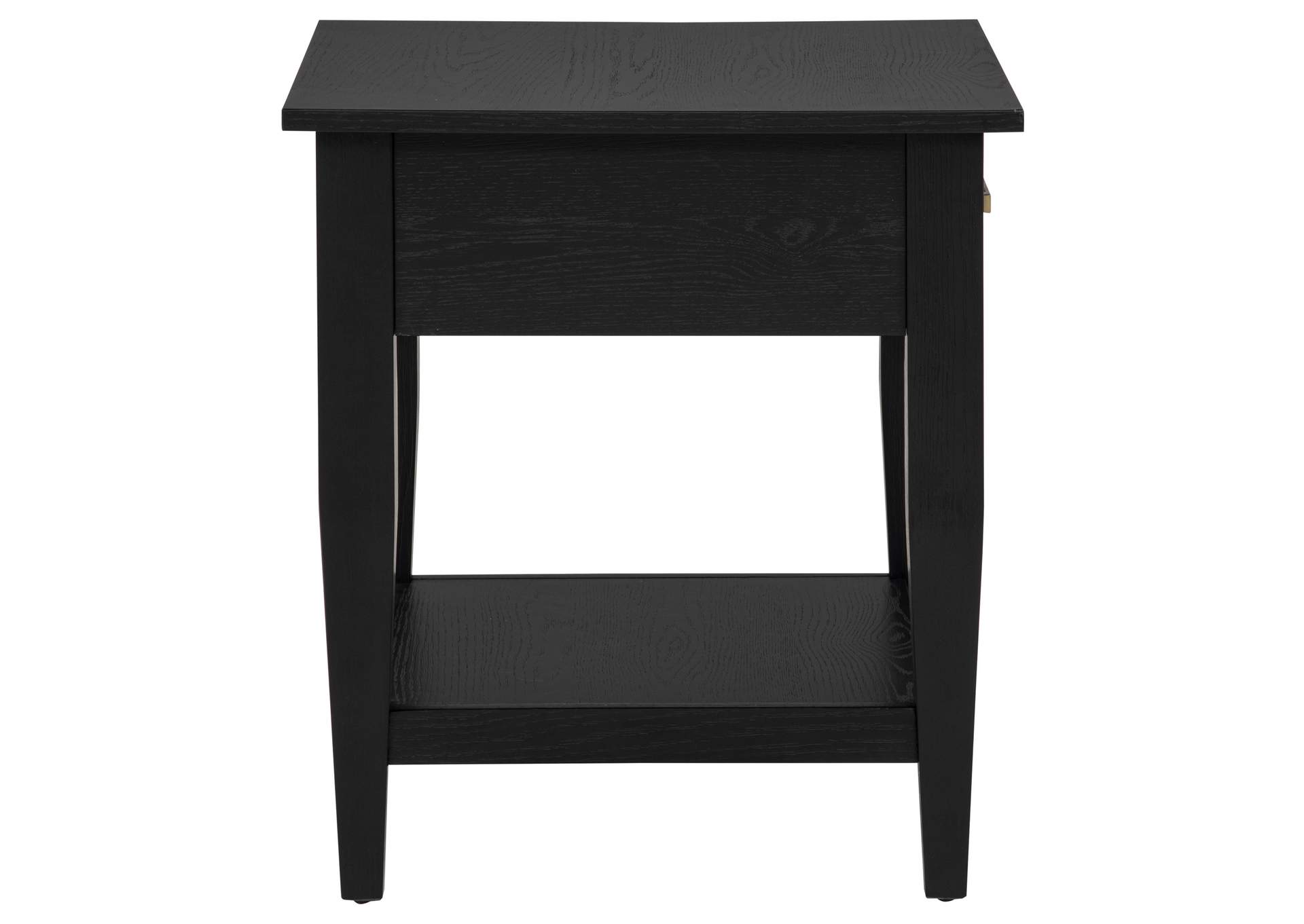 Lindenton 1-drawer Wood Occasional Side End Table Black image 12