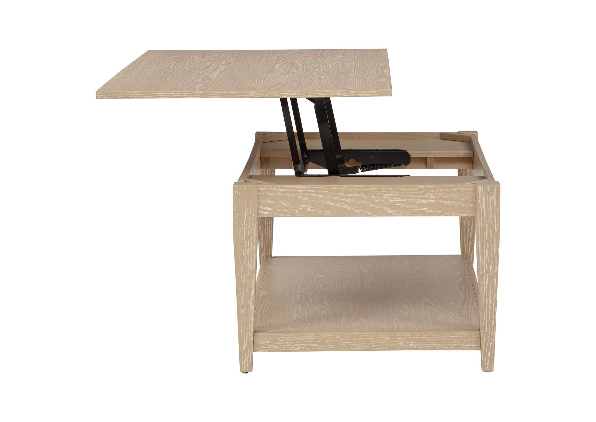 Lindenton 3-piece Wood Lift-Top Coffee and End Table Set Blonde image 13