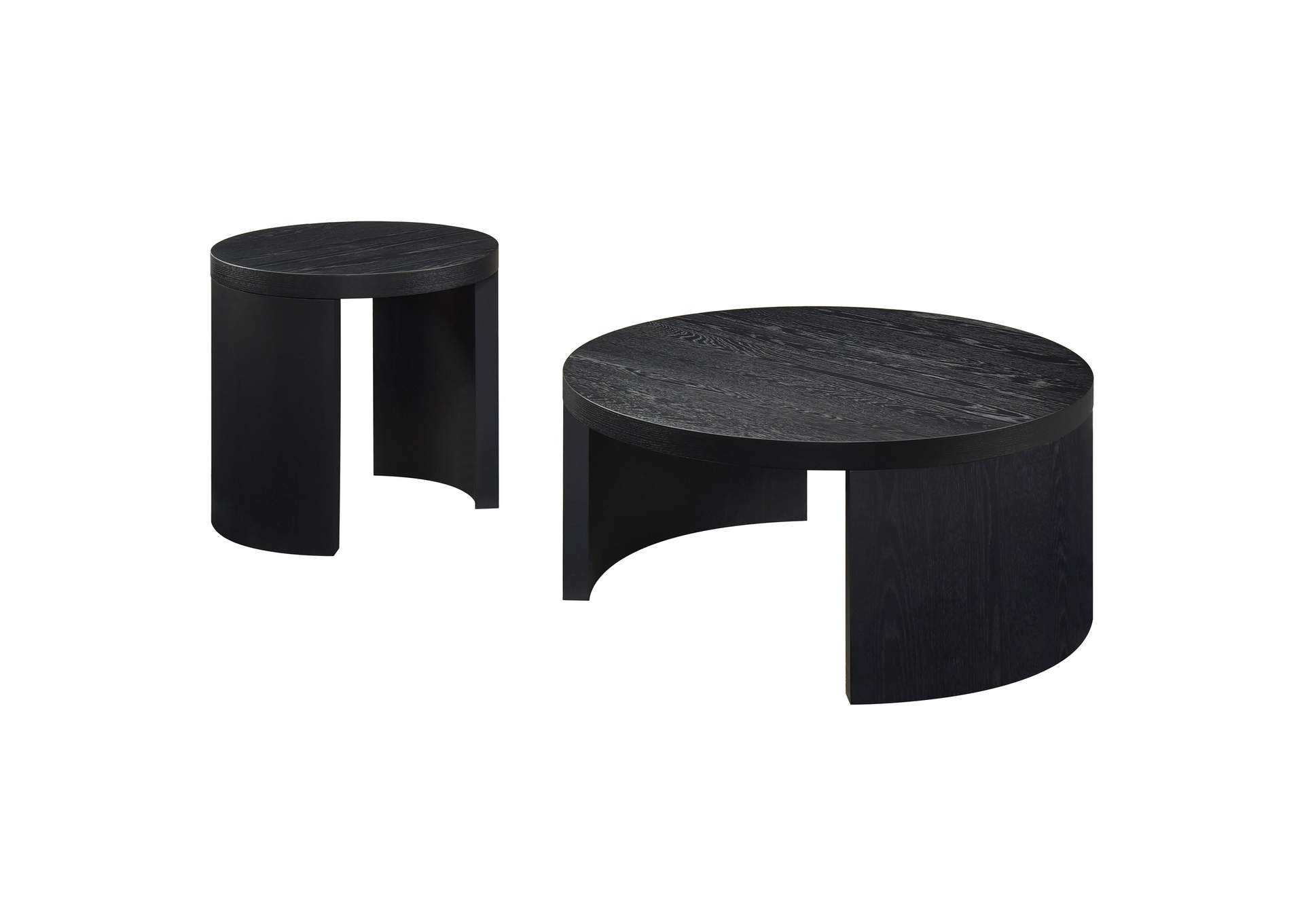Sweeney 2-piece Coffee and End Occasional Table Set Black image 3