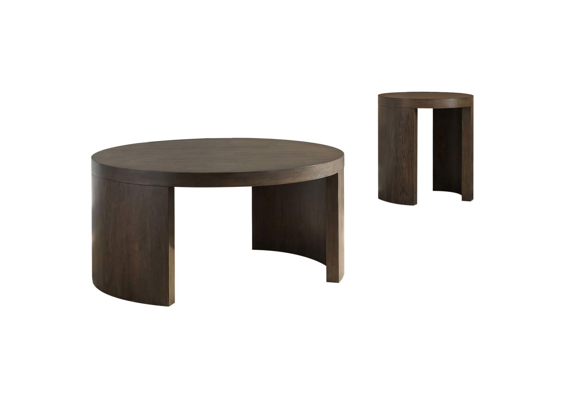 Sweeney 2-piece Coffee and End Occasional Table Set Dark Walnut image 3