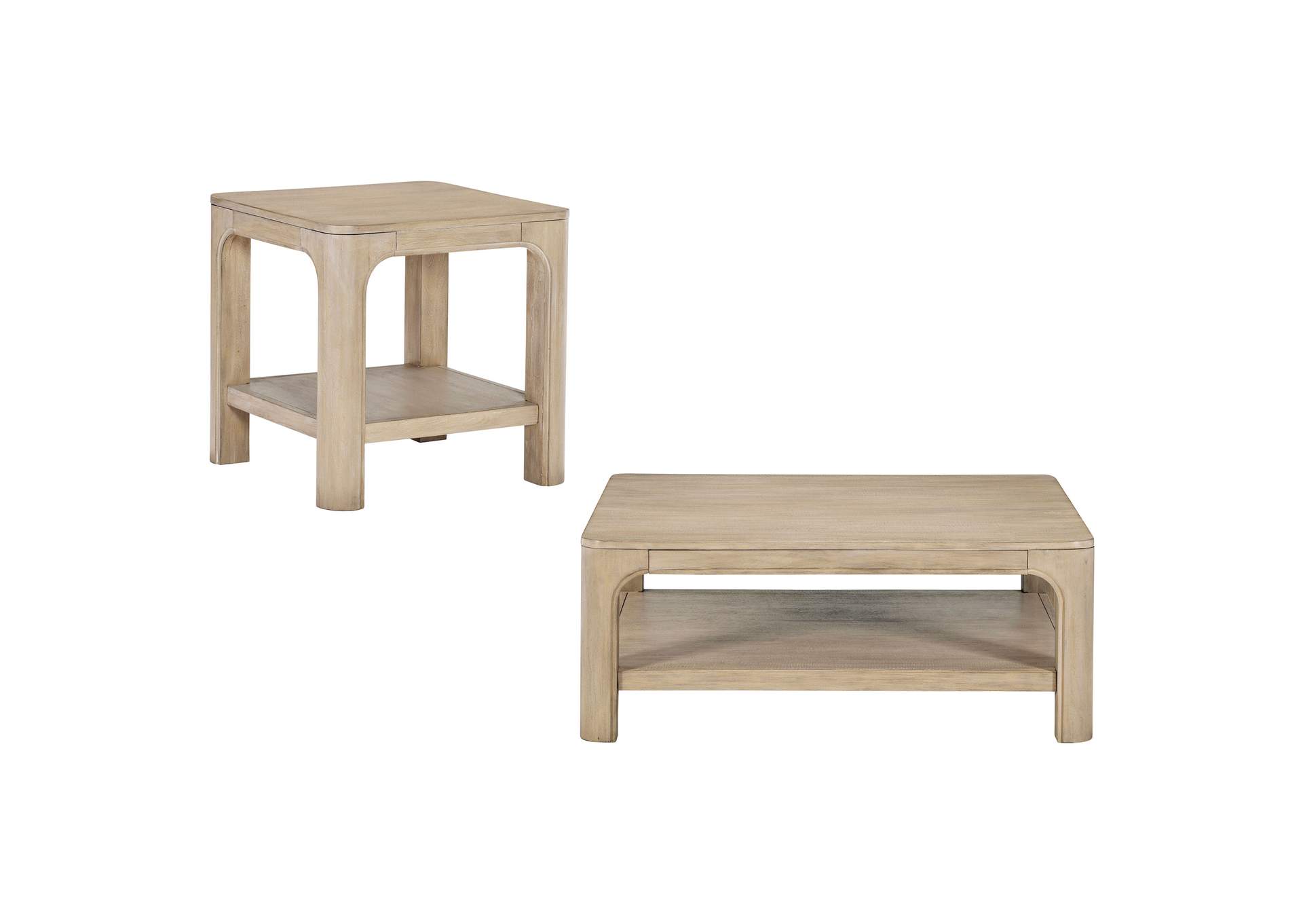 Solano 2-piece Square Coffee Table Set Weathered Mango image 3