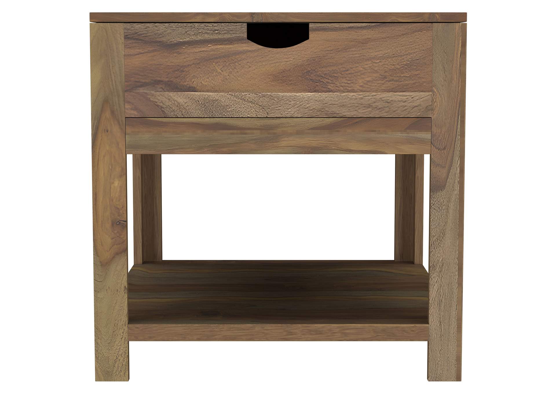 Esther 1-drawer Solid Wood Side End Table Natural Sheesham image 4