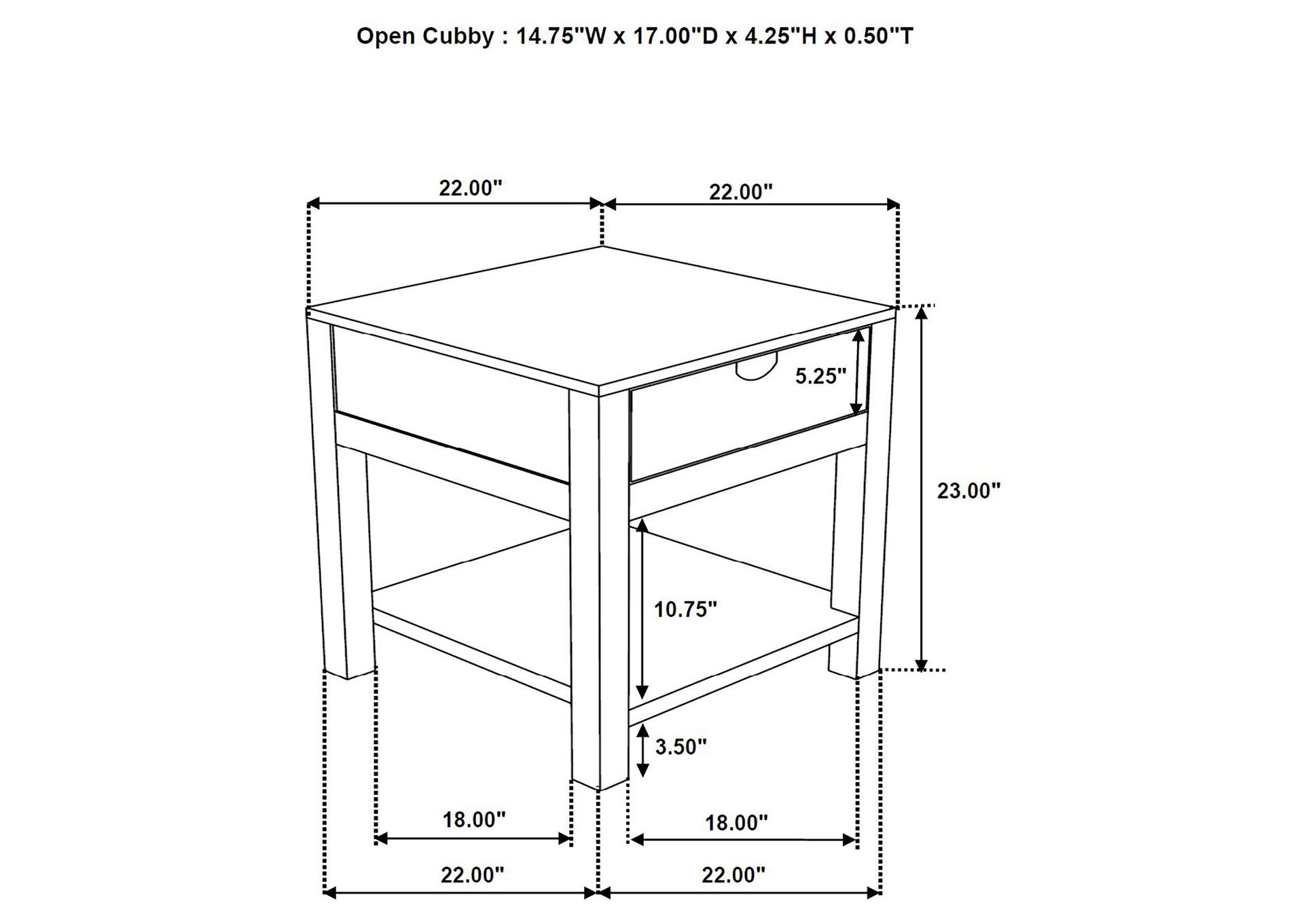 Esther 1-drawer Solid Wood Side End Table Natural Sheesham image 9