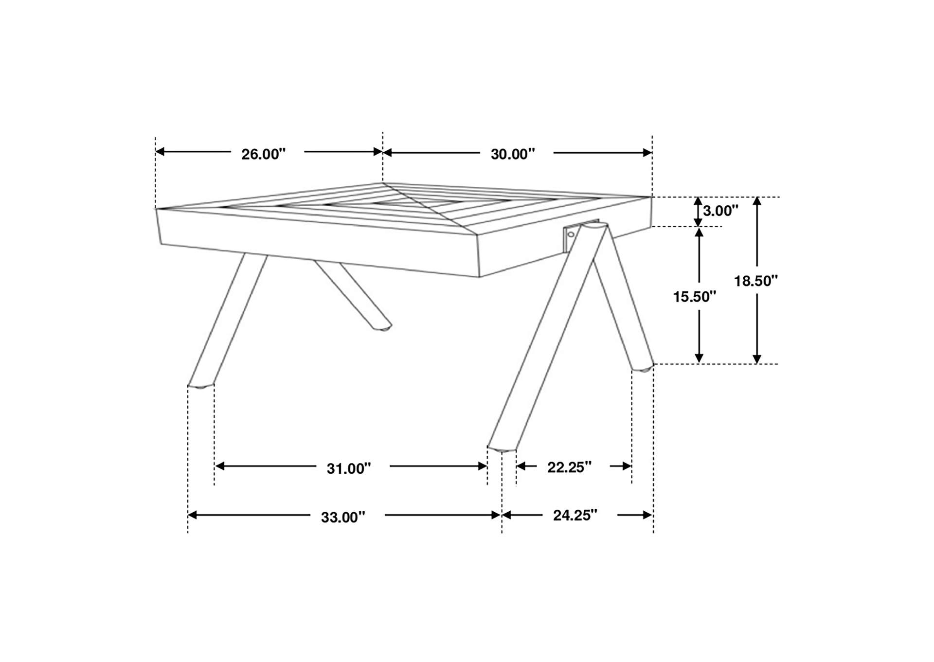 Avery 3-piece Solid Mango Coffee and End Table Set Natural