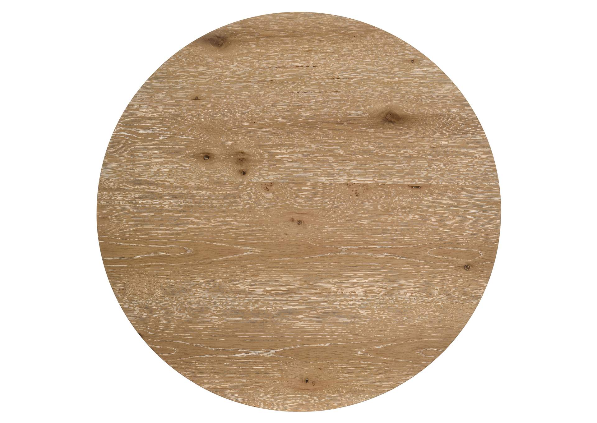 Kessler Round Sculptural Wood Coffee Table Light Oak image 6