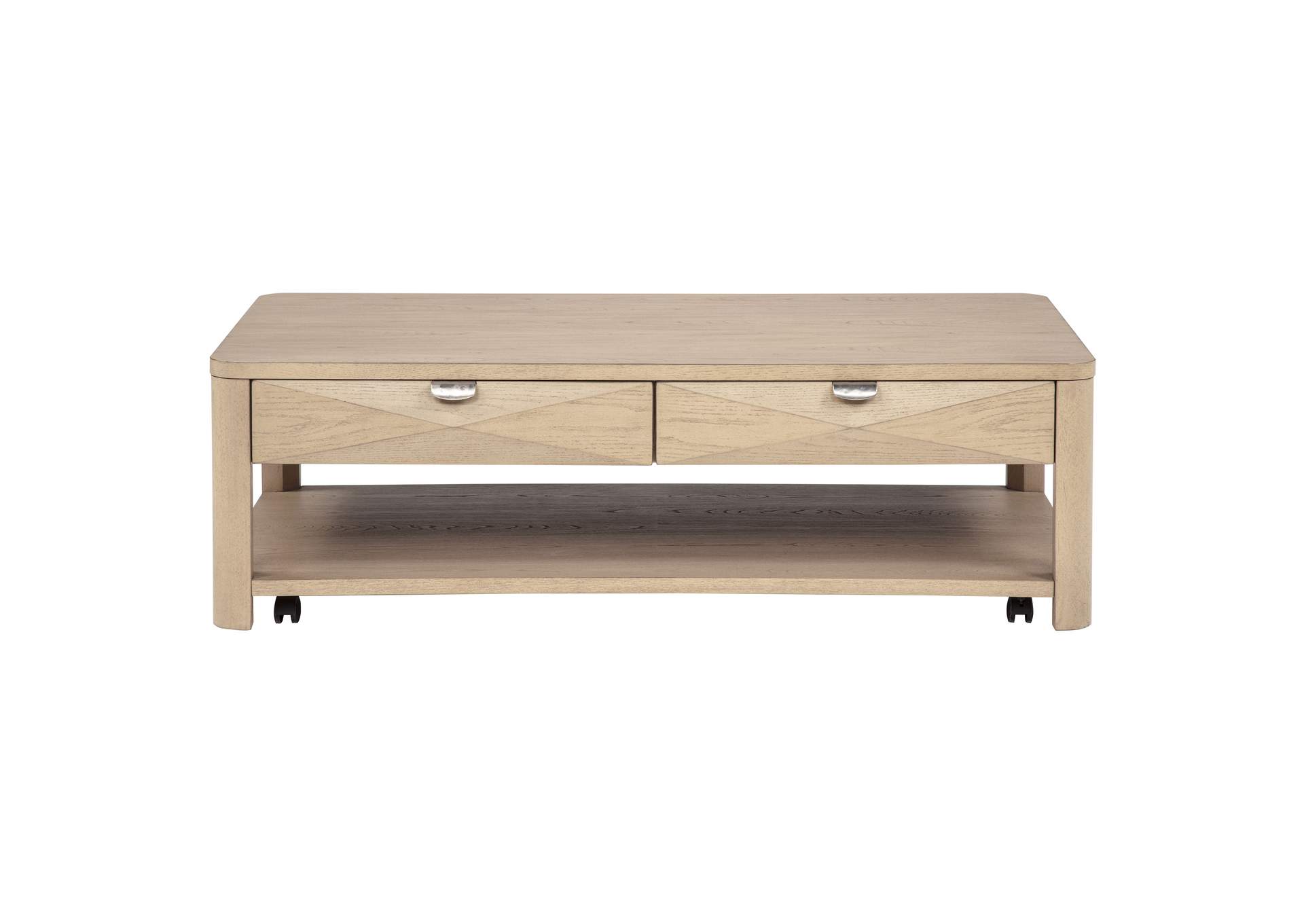 Marcelo 2-piece Coffee Table Set with Storage Light Elm image 10