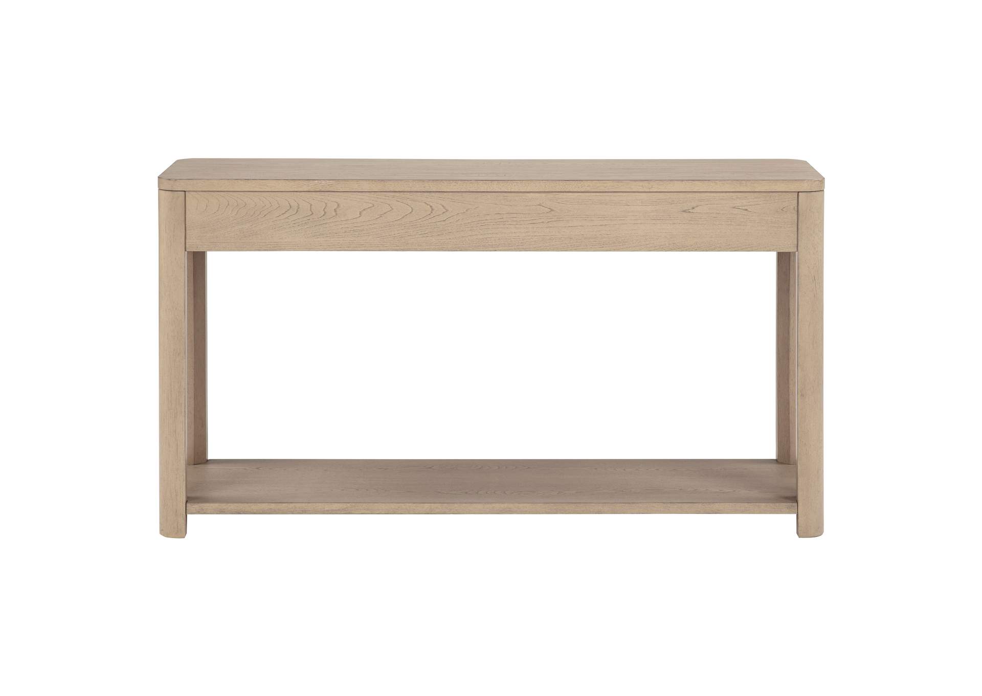 Marcelo Sofa Console Table with 2 Drawers and Shelf Light Elm image 9