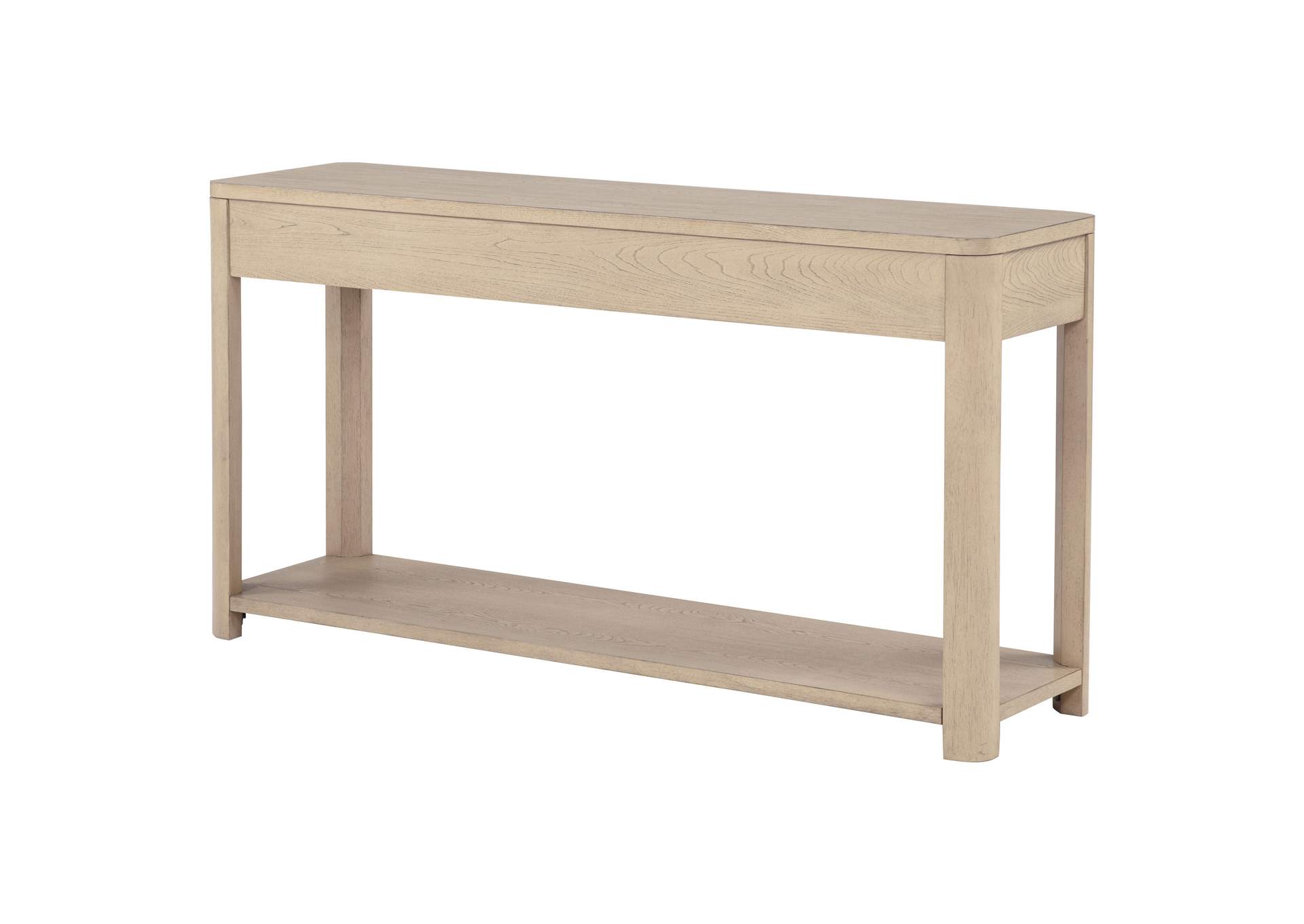 Marcelo Sofa Console Table with 2 Drawers and Shelf Light Elm image 10