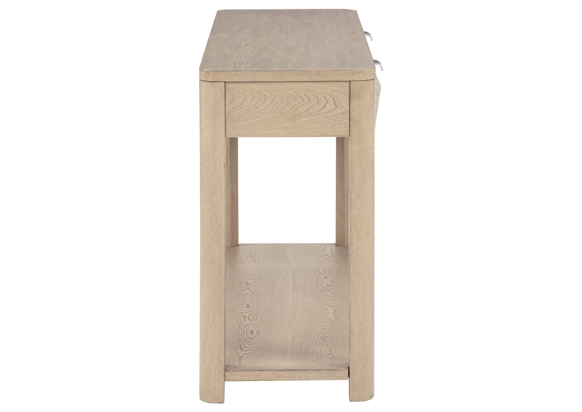 Marcelo Sofa Console Table with 2 Drawers and Shelf Light Elm image 11