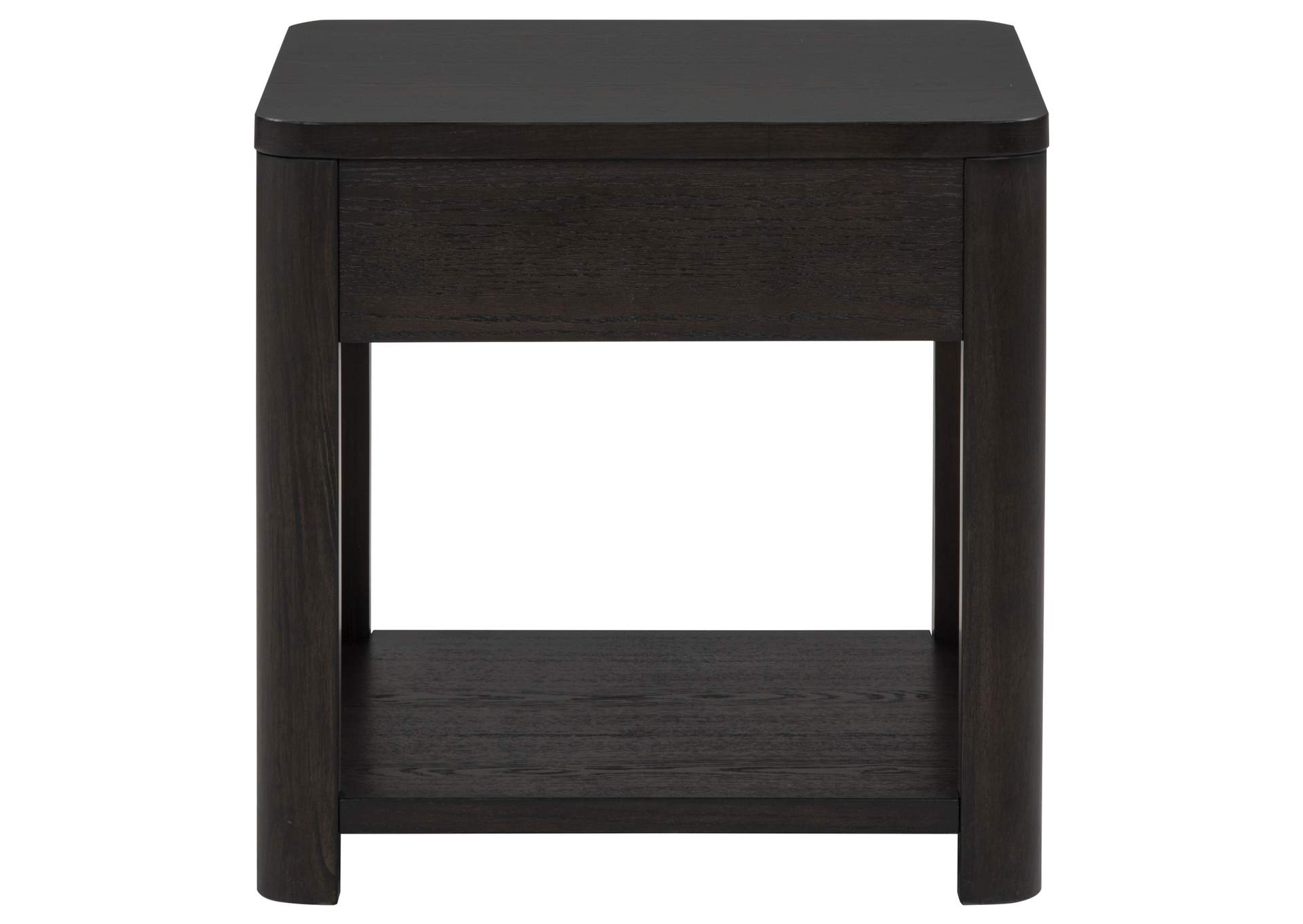 Marcelo Wood End Table with Drawer and Shelf Coffee image 9