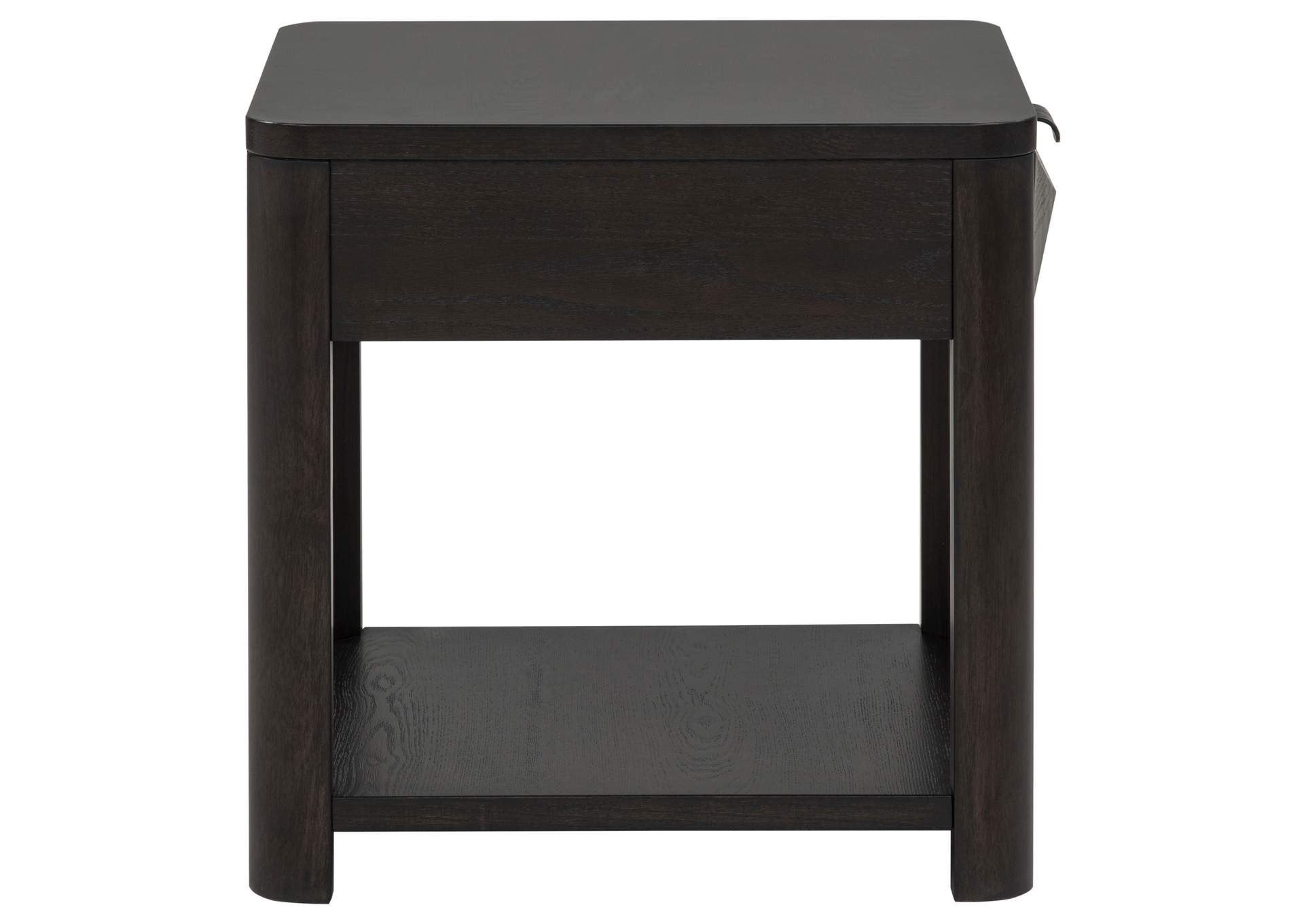 Marcelo Wood End Table with Drawer and Shelf Coffee image 11