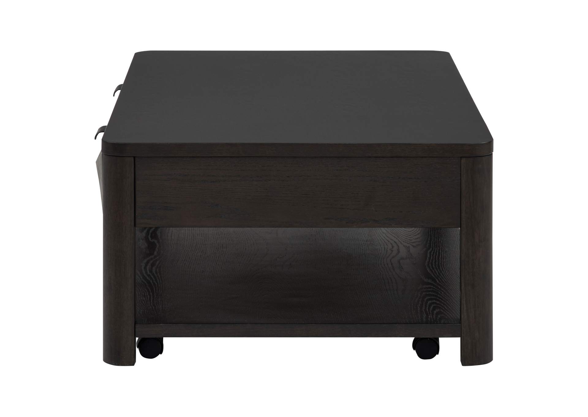 Marcelo Wood Coffee Table with 2 Drawers and Shelf Coffee image 7