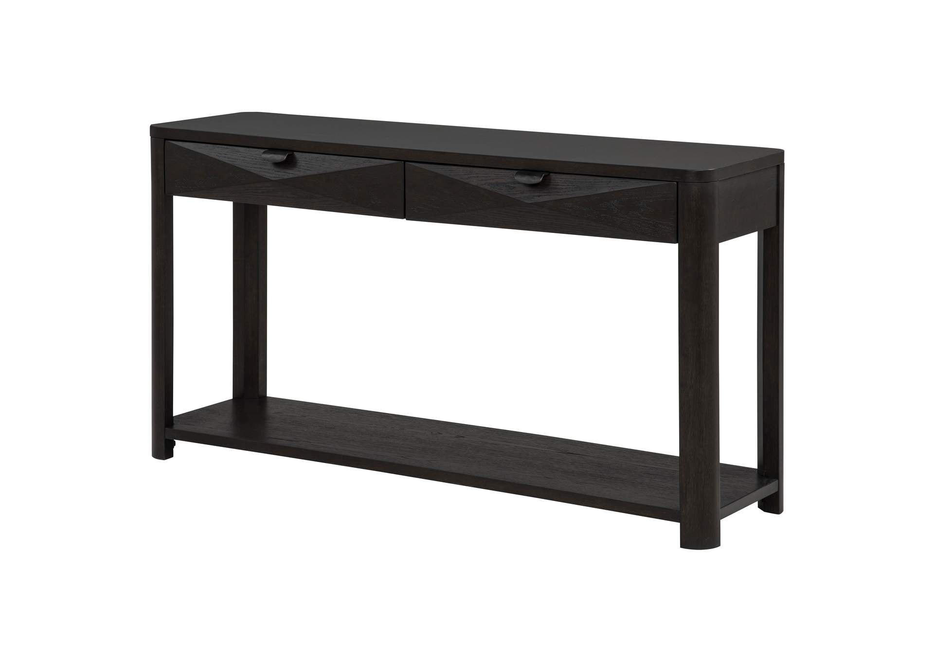 Marcelo Sofa Console Table with 2 Drawers and Shelf Coffee image 6