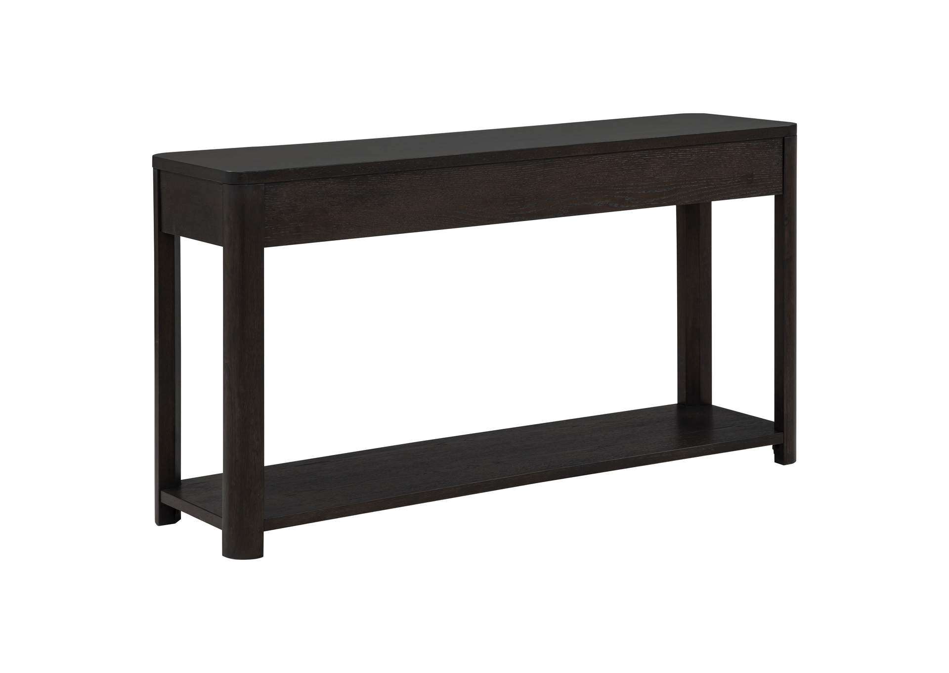 Marcelo Sofa Console Table with 2 Drawers and Shelf Coffee image 8