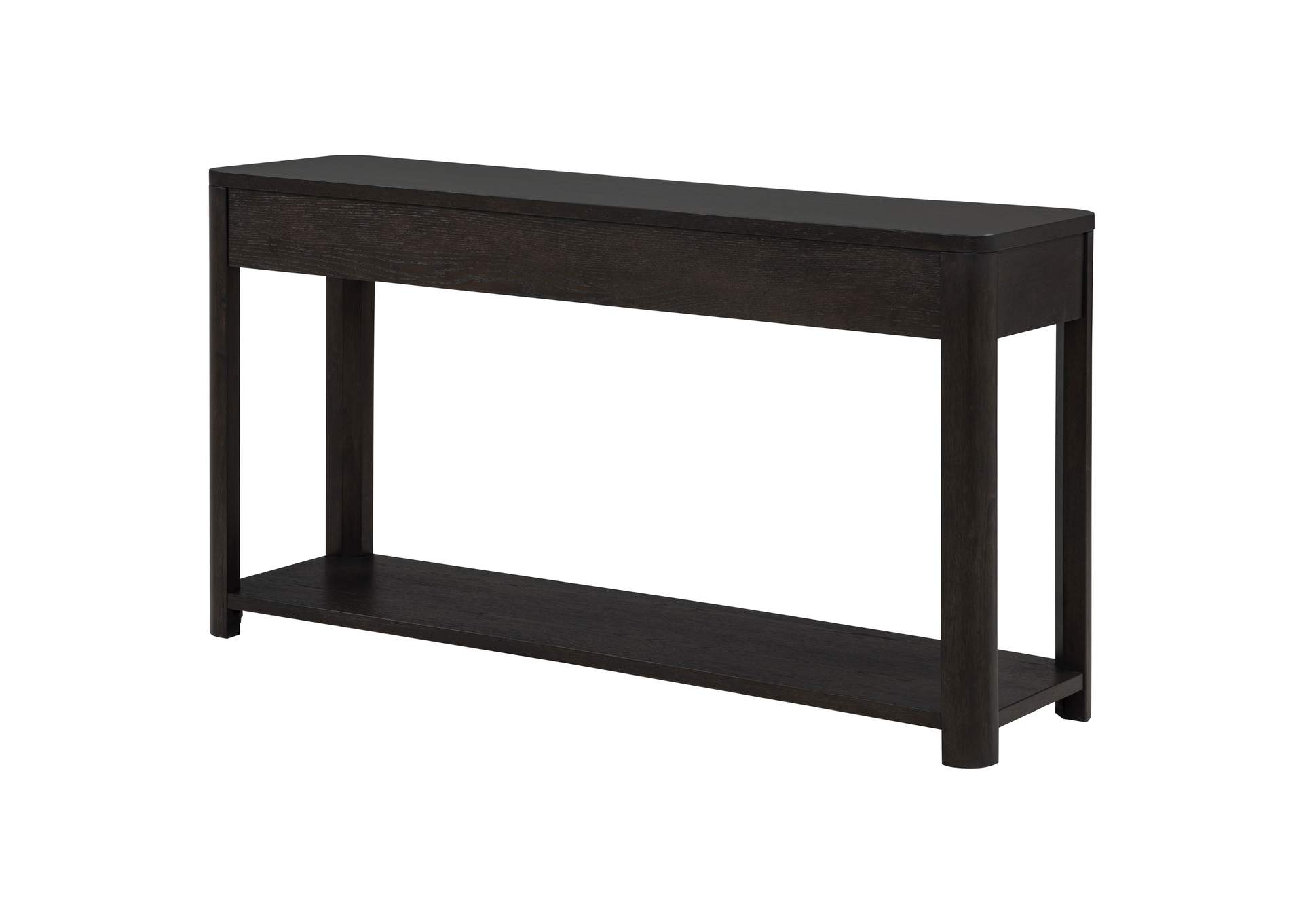 Marcelo Sofa Console Table with 2 Drawers and Shelf Coffee image 10