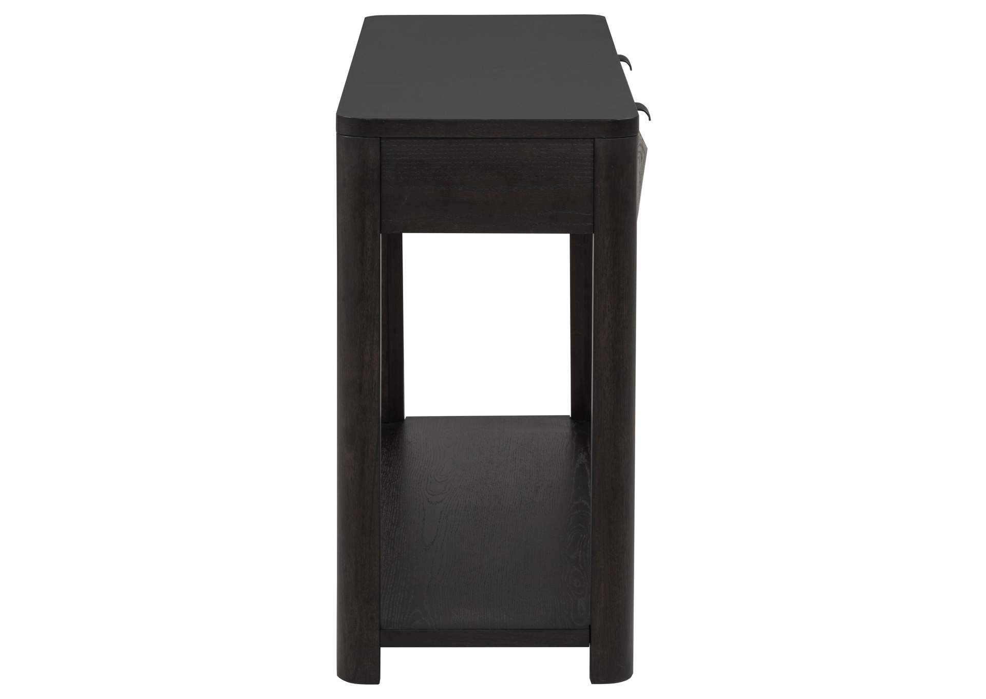 Marcelo Sofa Console Table with 2 Drawers and Shelf Coffee image 11