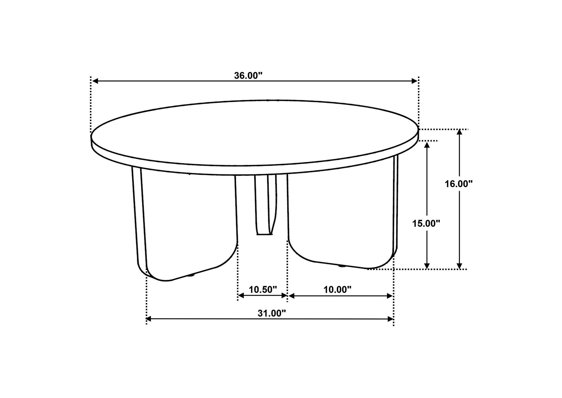 Dale 2-Piece Round Mango Wood Coffee and End Table Set Honey Mango image 10
